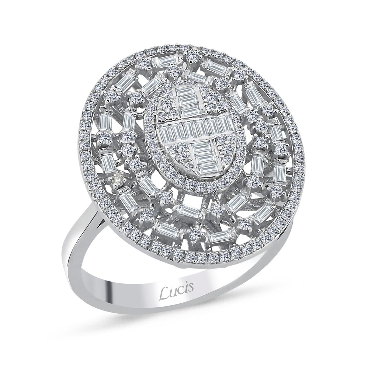 0.69 Karat Pırlanta Baget Yüzük L064156