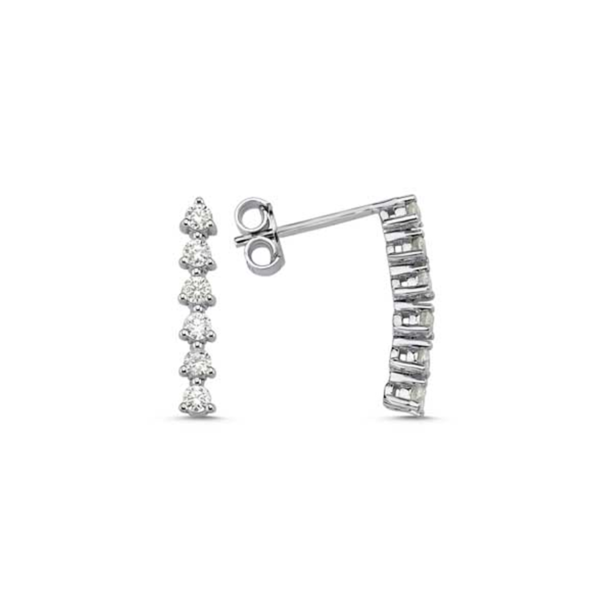 0.70 Karat Pırlanta Suyolu Küpe L062996