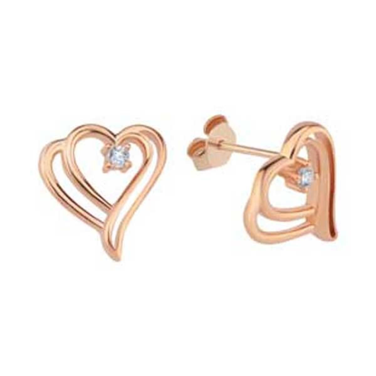 0.06 Karat Pırlanta Tasarım Küpe L063524