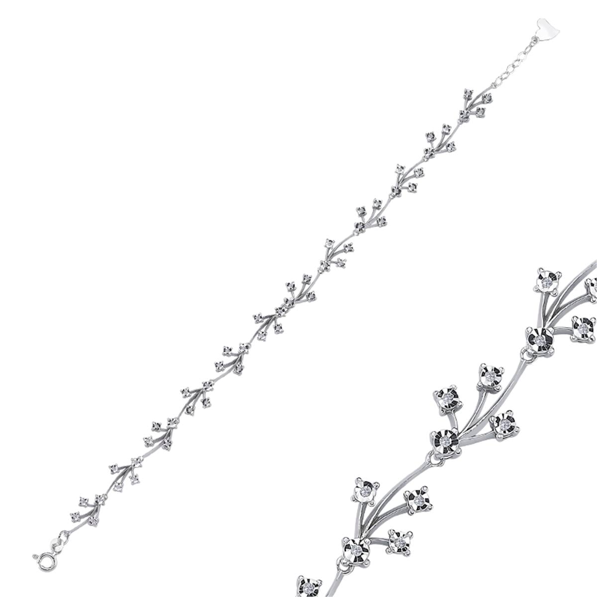 0.15 Karat Pırlanta Tasarım Bileklik L063098