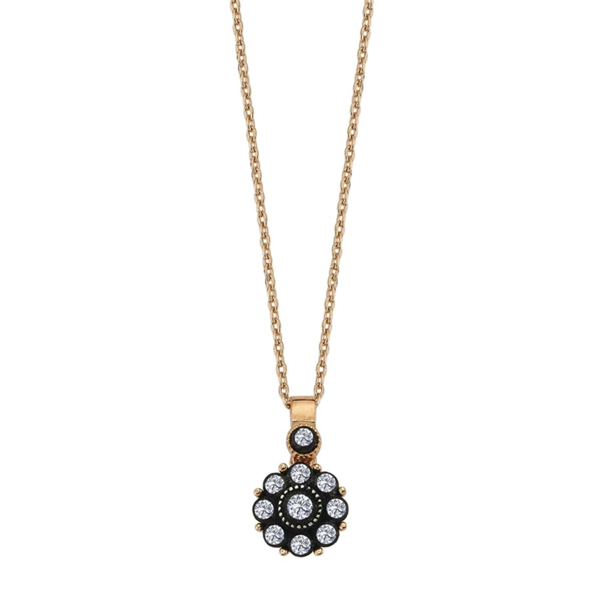 0.34 Karat Elmas Gül Kolye L060095
