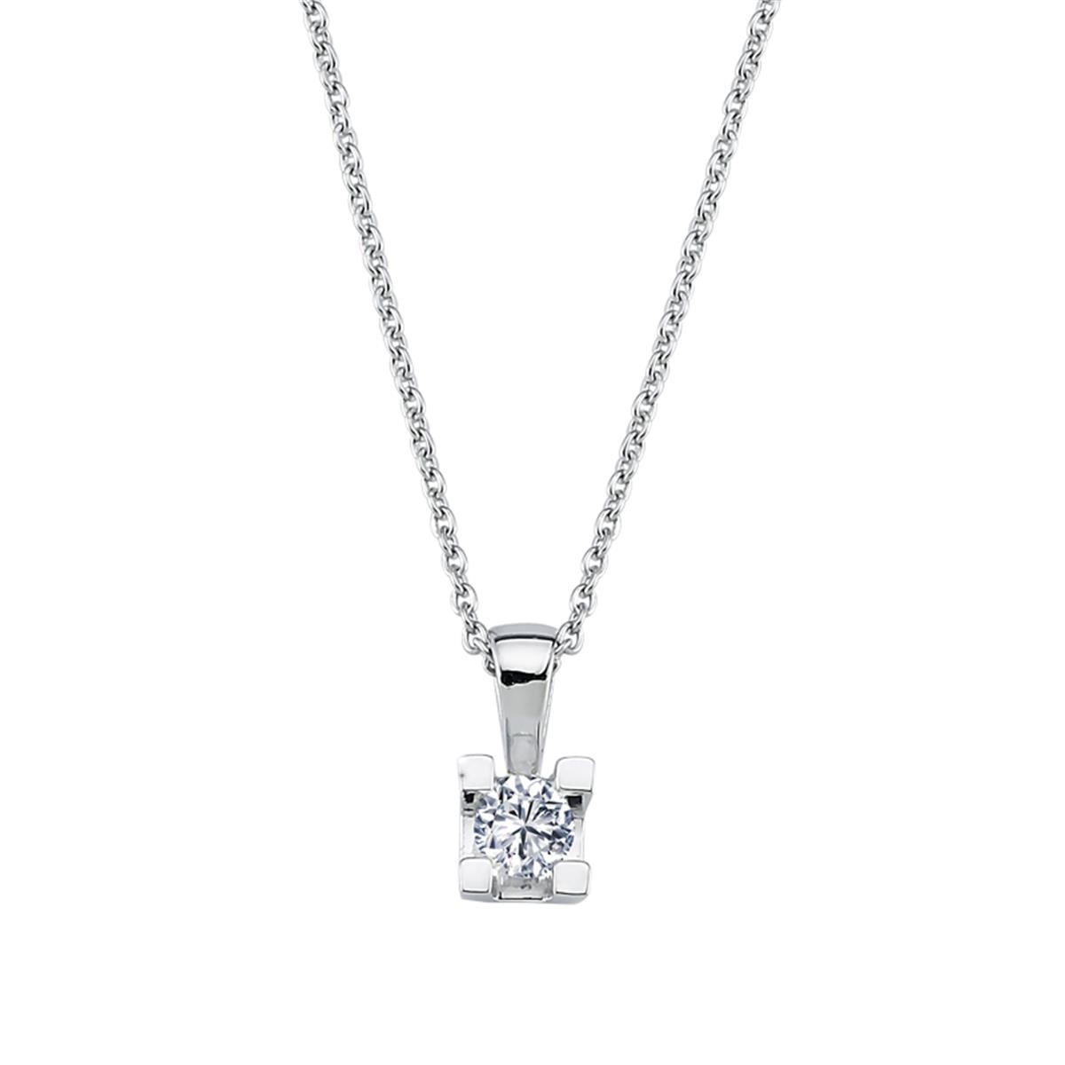 0.17 Karat Pırlanta Tektaş Kolye L047427