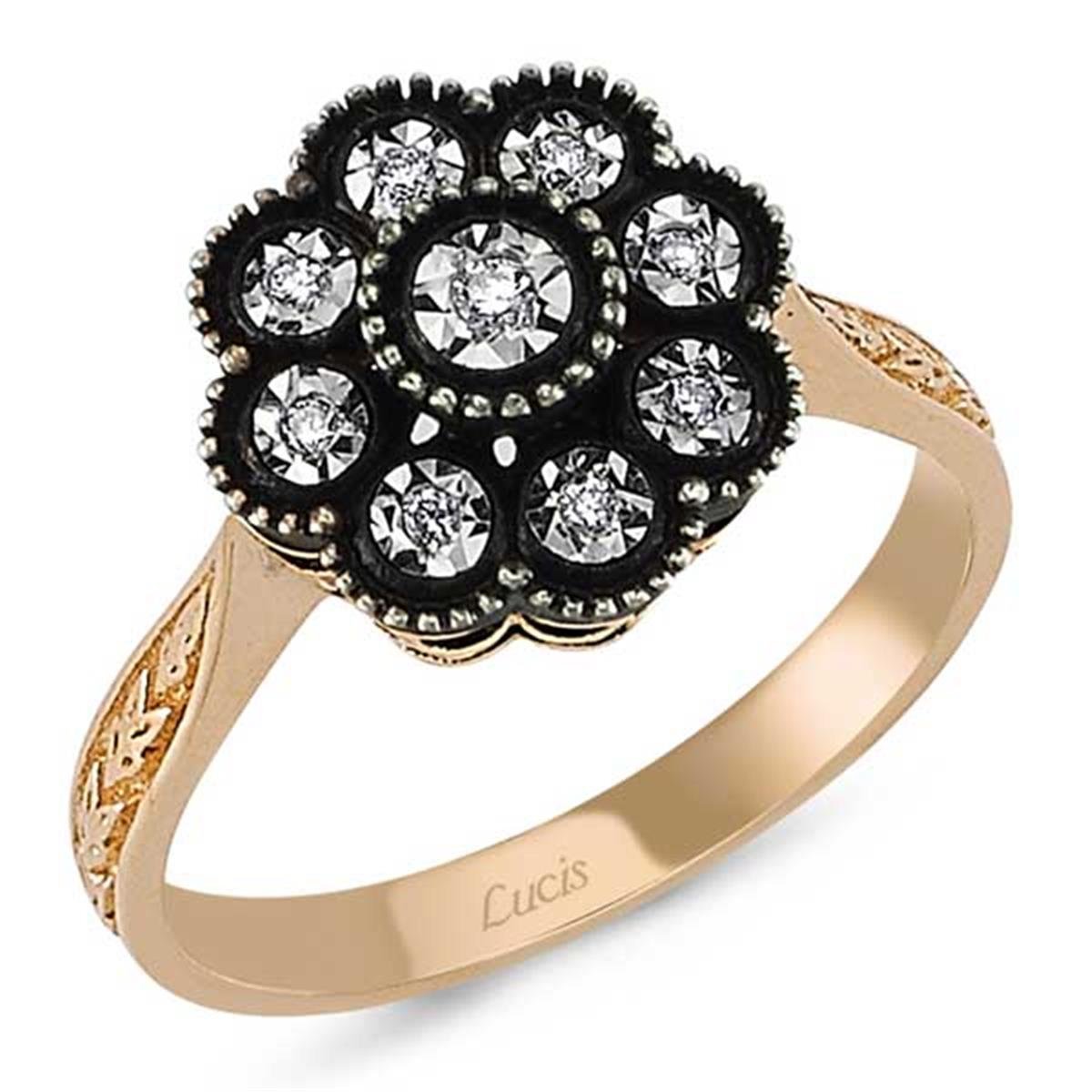 0.08 Karat Elmas Gül Yüzük L059346