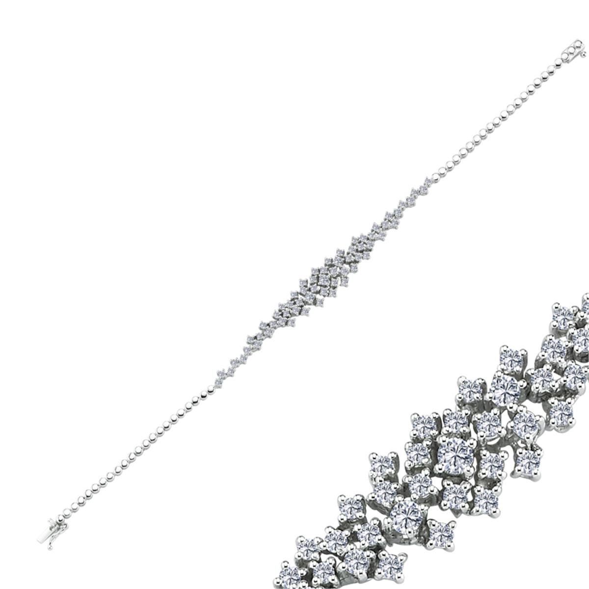 0.89 Karat Pırlanta Tasarım Bileklik L057745
