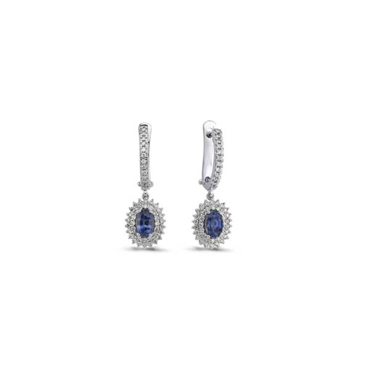 1.89 Karat Pırlanta Renkli Küpe L056532