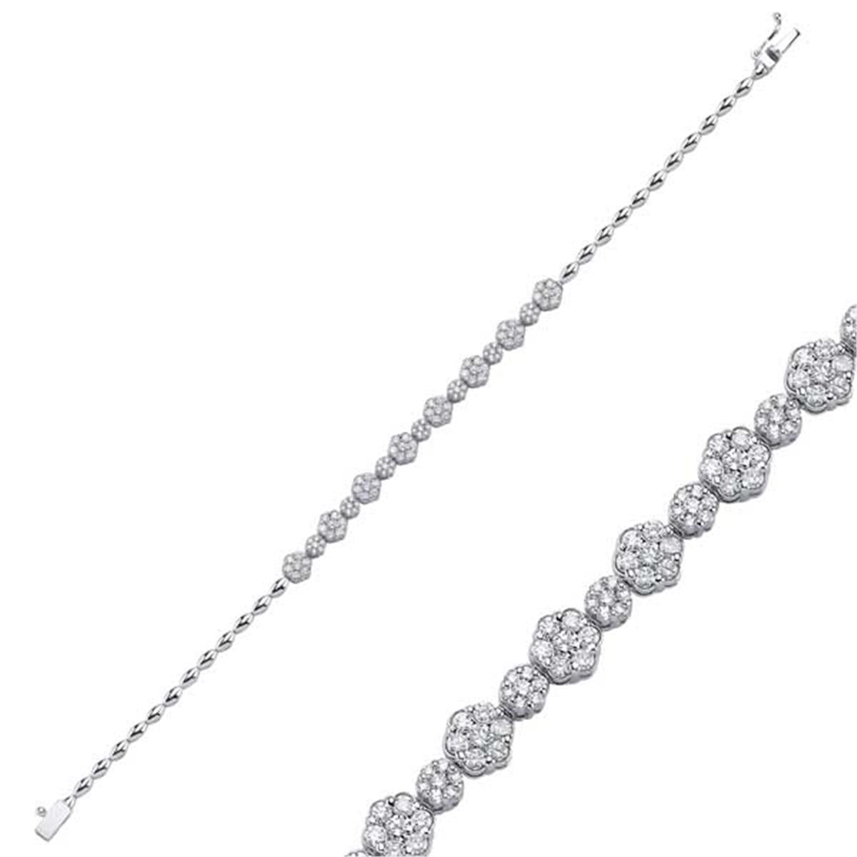 1.30 Karat Pırlanta Tasarım Bileklik L056114