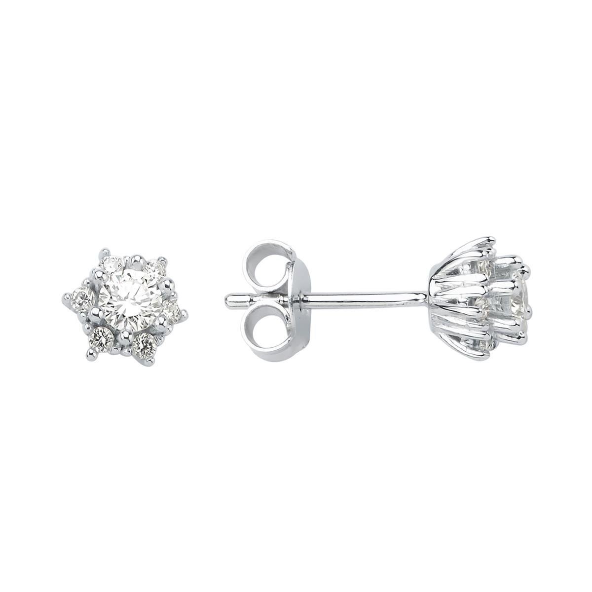 1.12 Karat Pırlanta Tasarım Küpe L062899