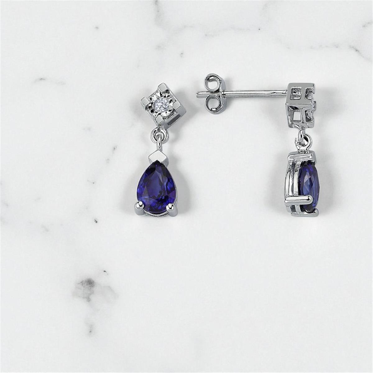 1.92 Karat Pırlanta Renkli Küpe L059678