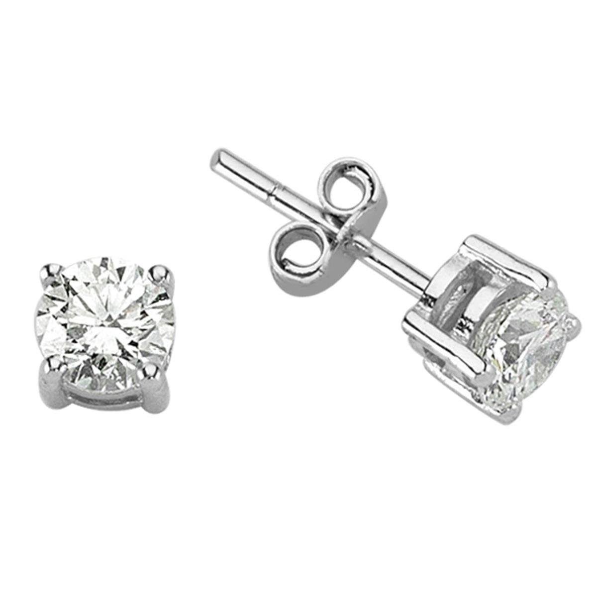 1.60 Karat Pırlanta Tektaş Küpe V009339