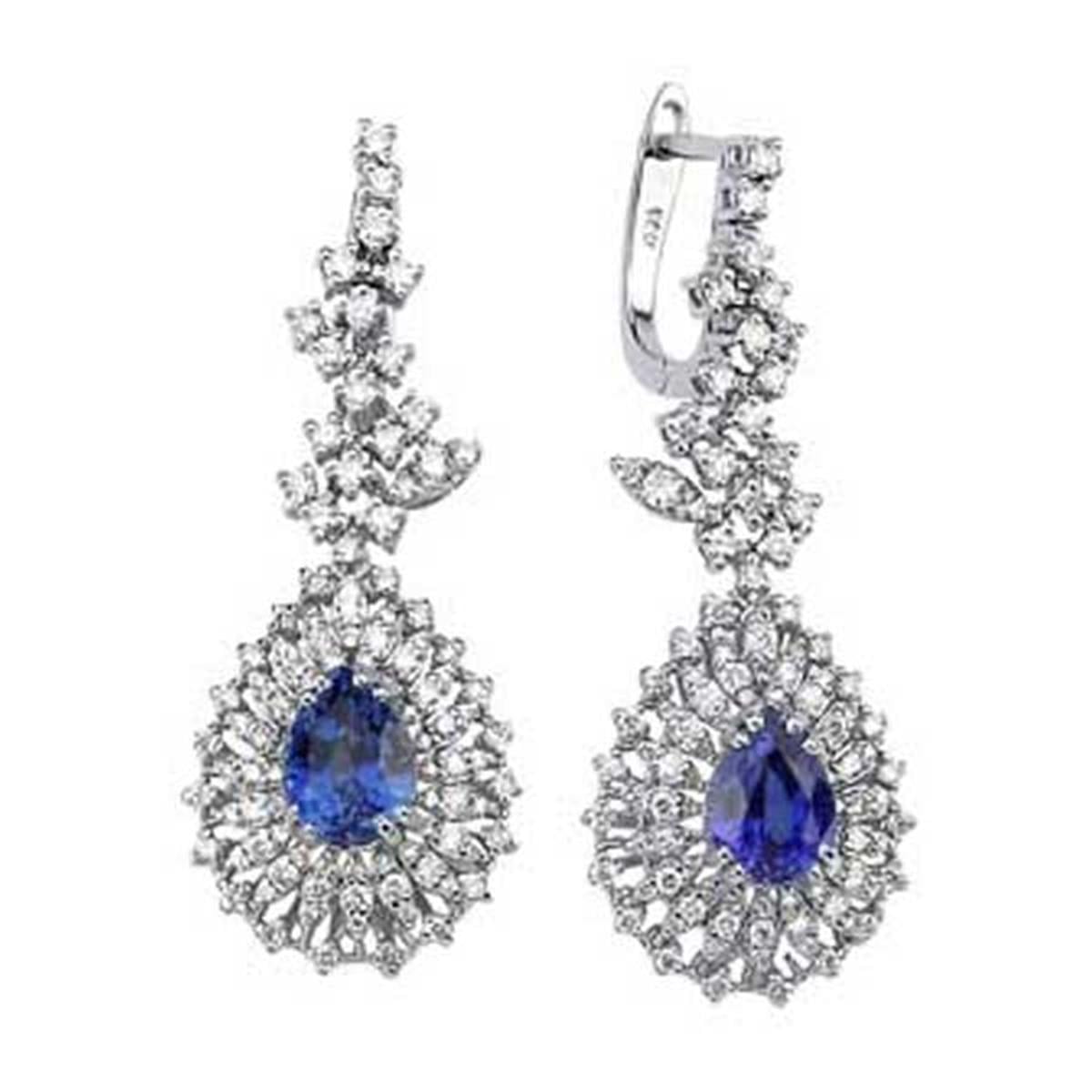 1.13 Karat Pırlanta Renkli Küpe L062943