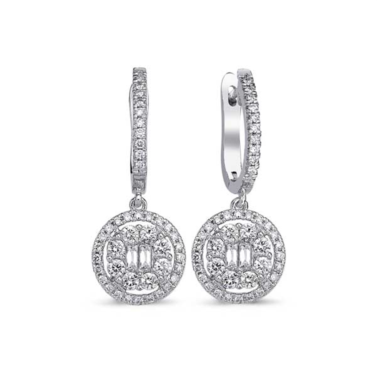 1.19 Karat Pırlanta Baget Küpe L063269