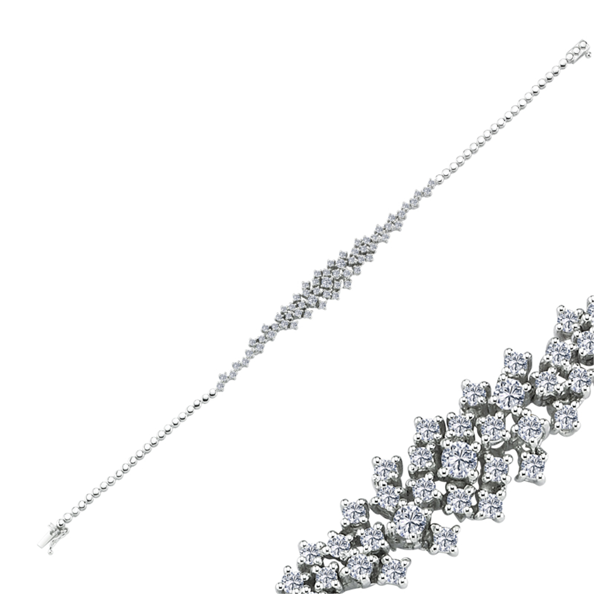 1.37 Karat Pırlanta Suyolu Bileklik L055935