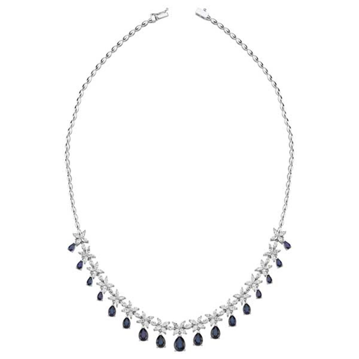 14.90 Karat Pırlanta Renkli Gerdanlık L063045