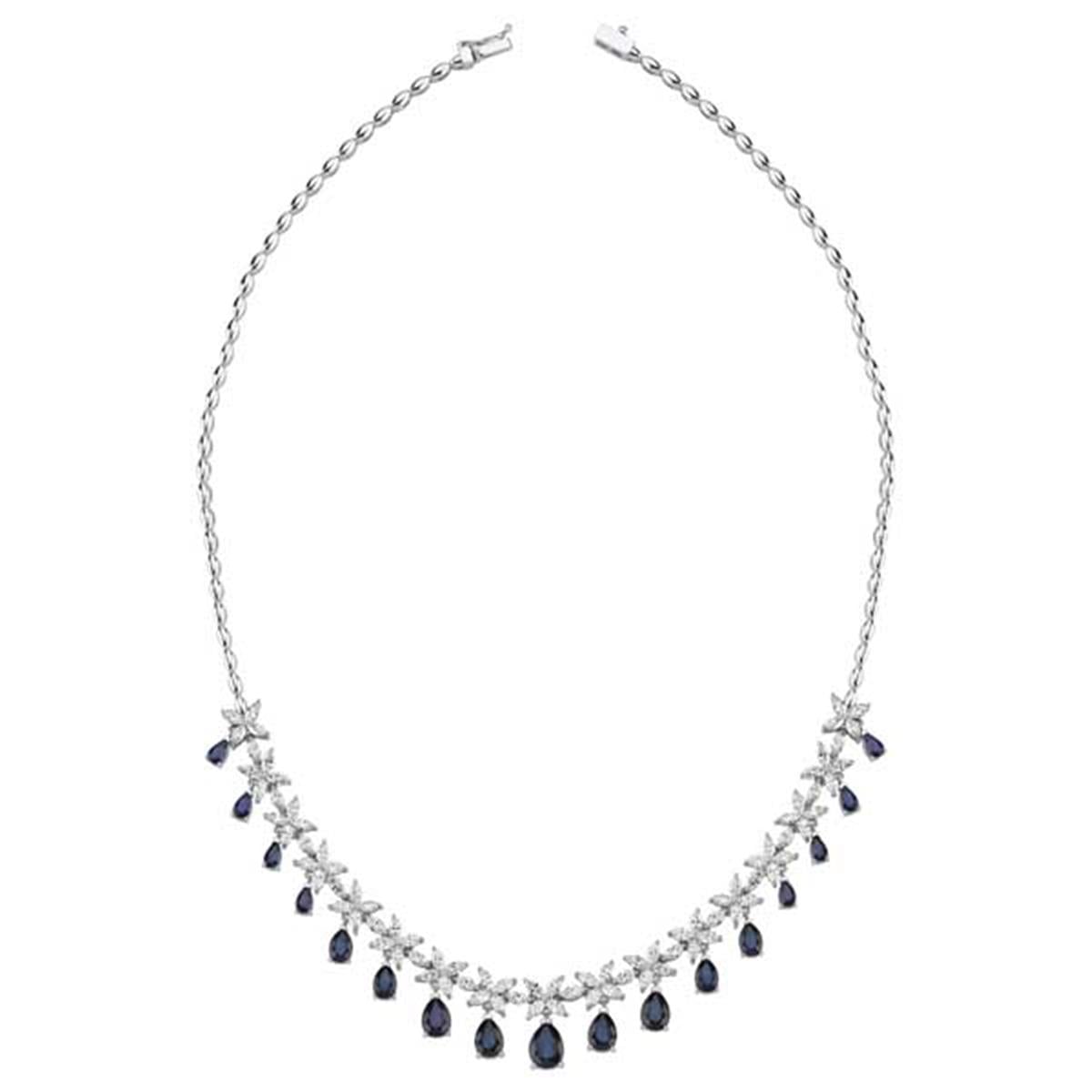 14.90 Karat Pırlanta Renkli Gerdanlık L063045