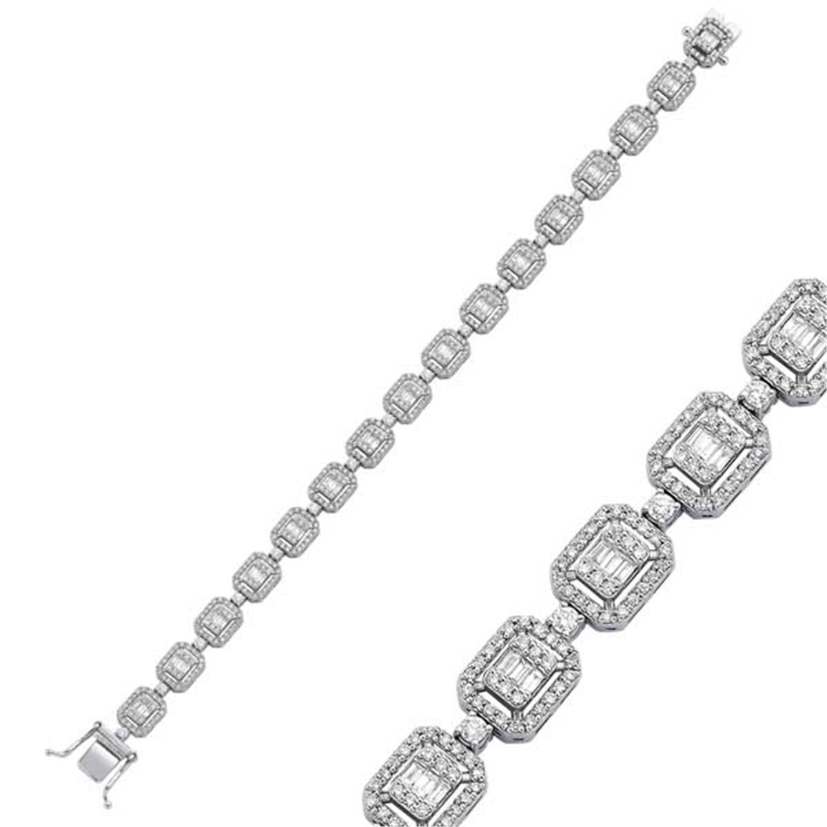 2.95 Karat Pırlanta Baget Bileklik L052208