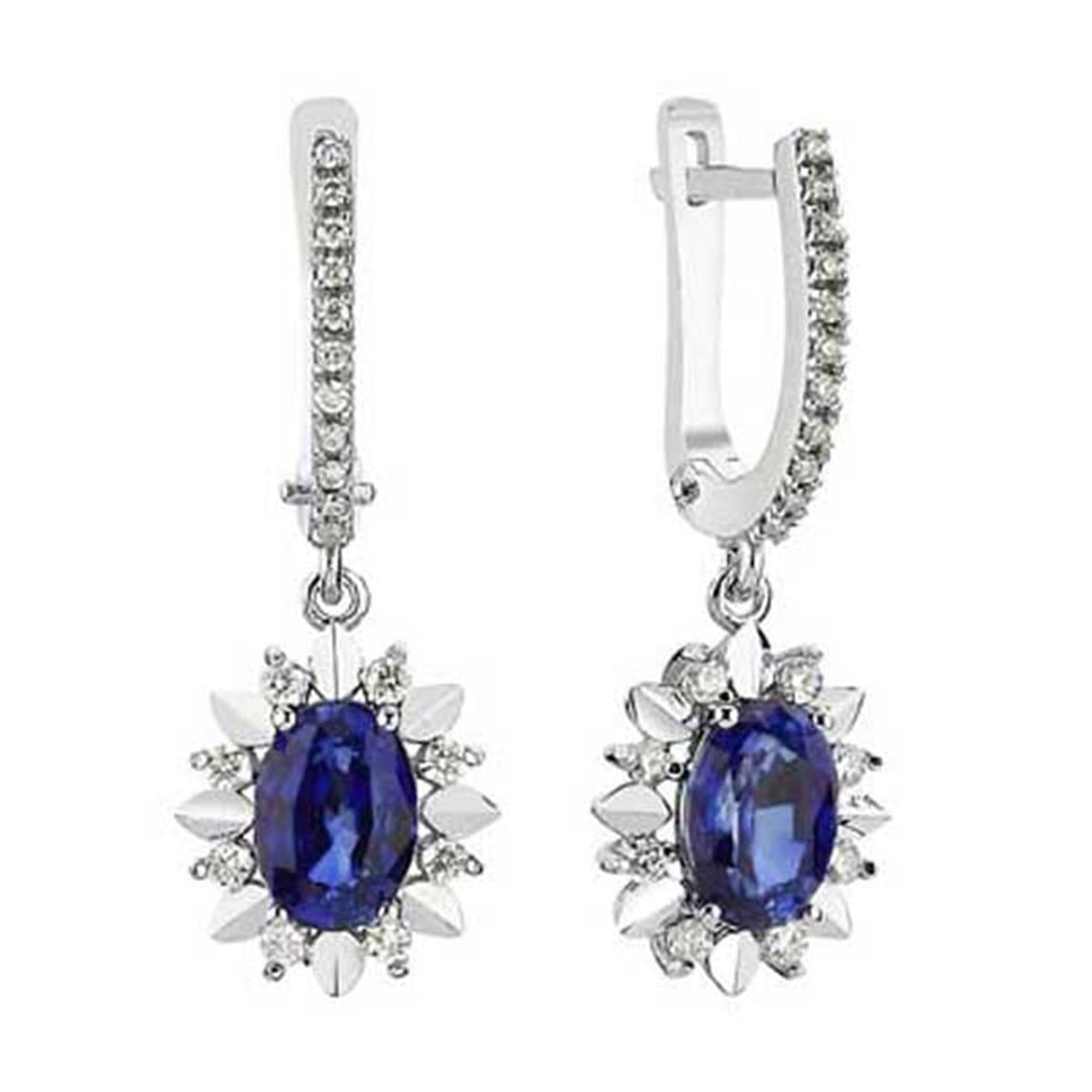 2.24 Karat Pırlanta Renkli Küpe L065417