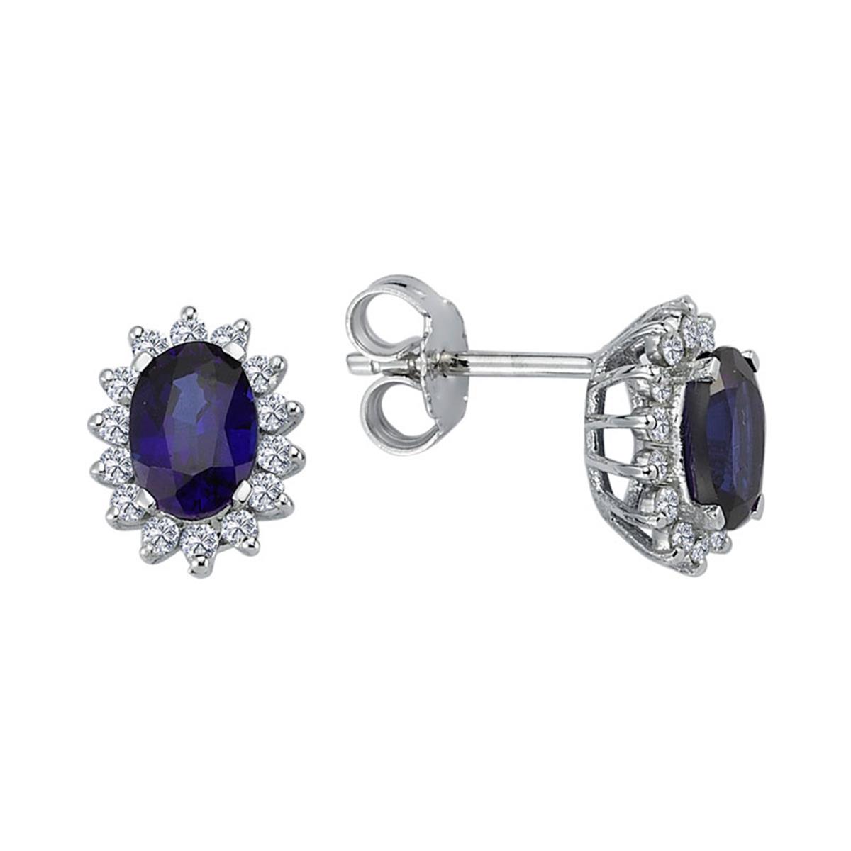 2.50 Karat Pırlanta Renkli Küpe L060380