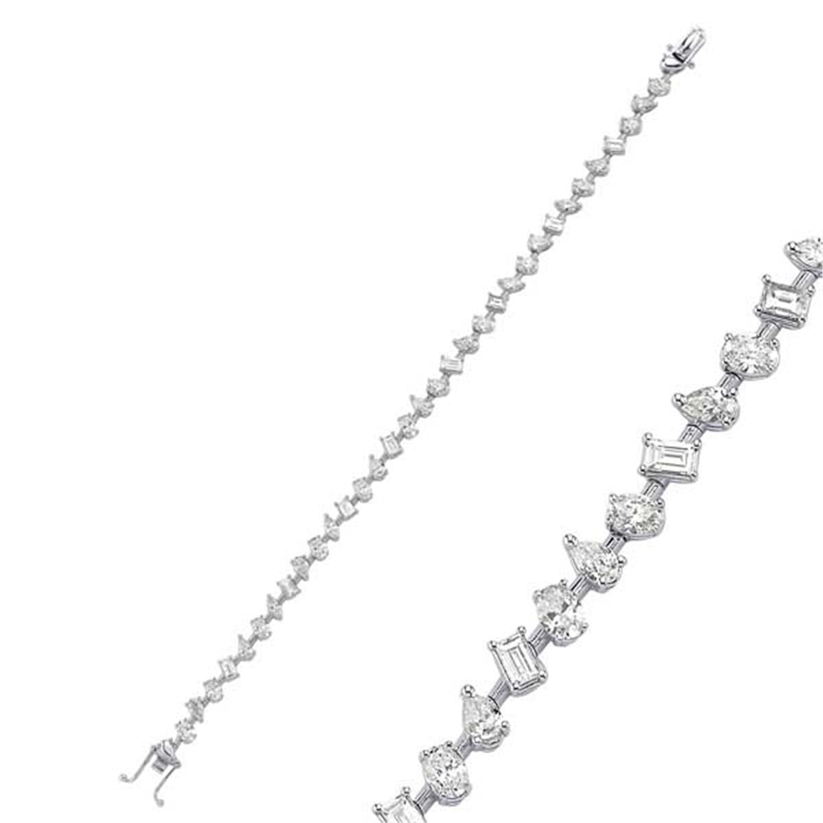 4.86 Karat Pırlanta Tasarım Bileklik L063091