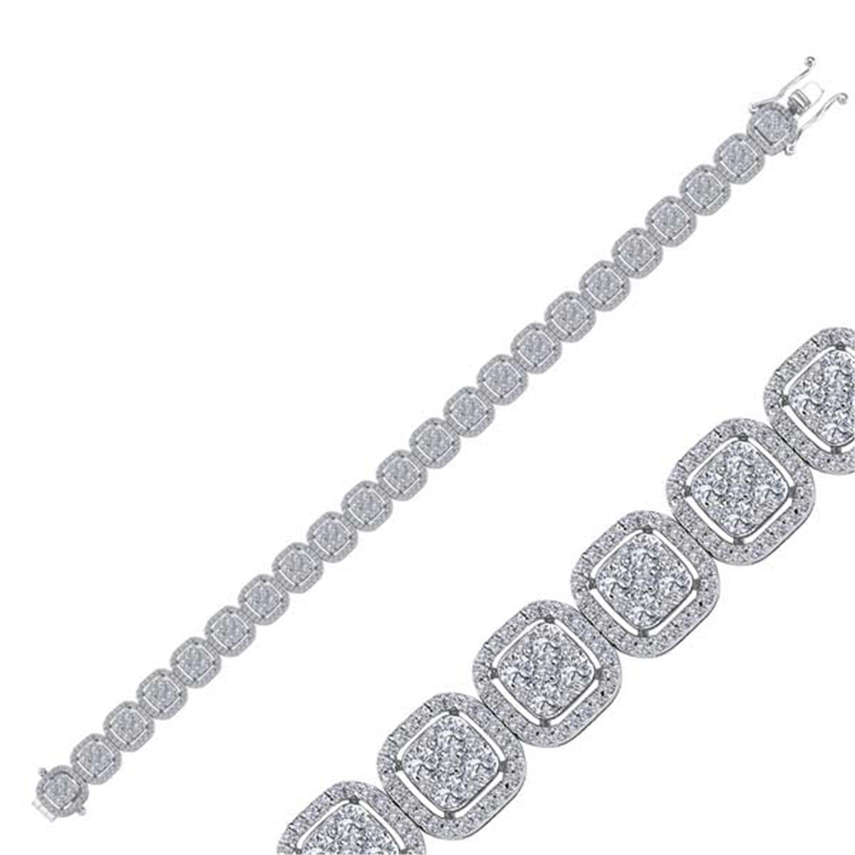 4.62 Karat Pırlanta Violet Bileklik L055634