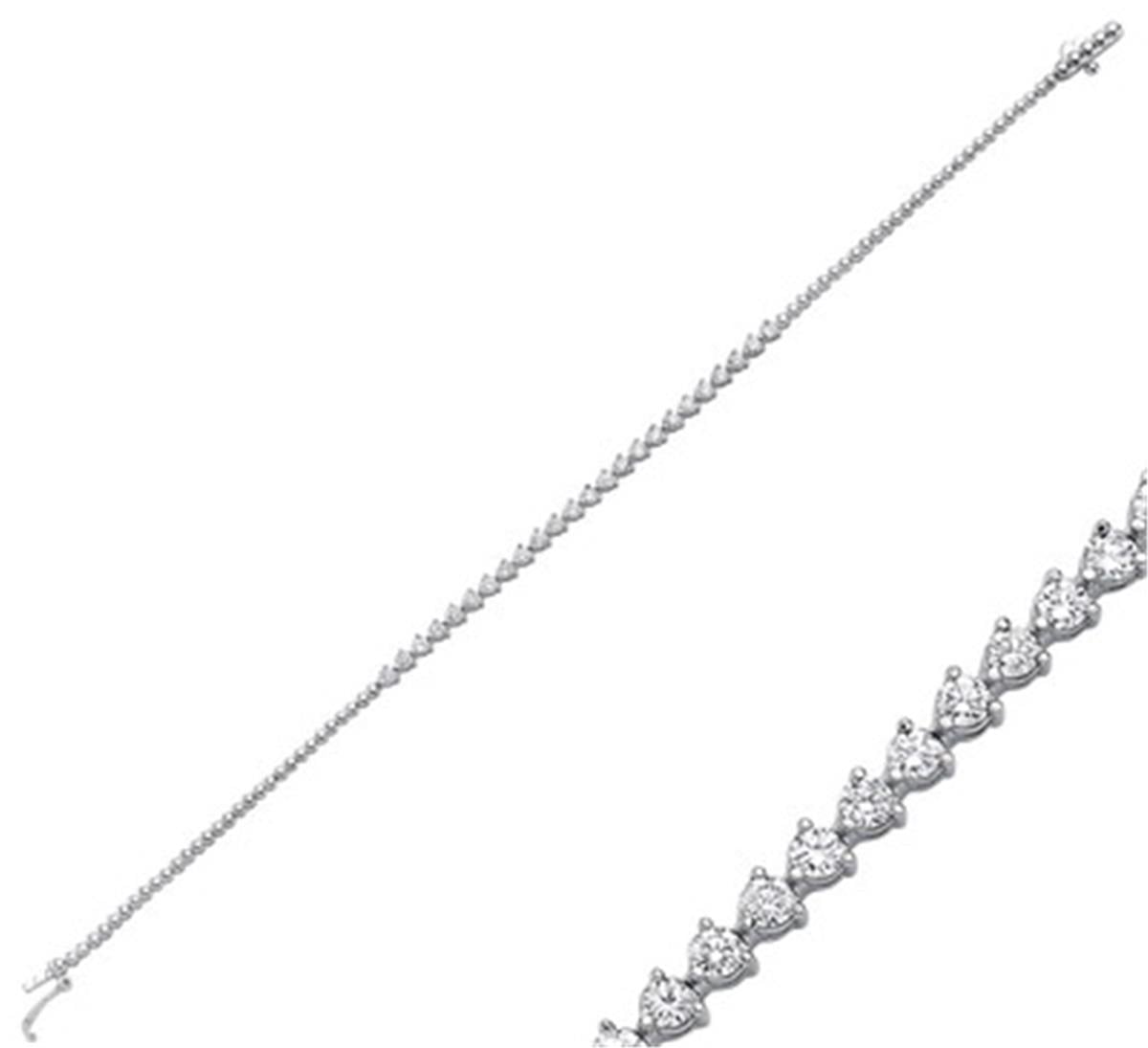 7.71 Karat Pırlanta Suyolu Bileklik L053514