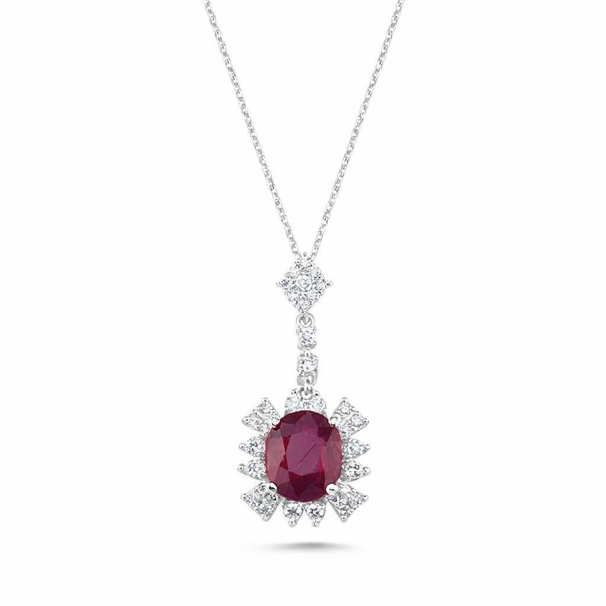 7.70 Karat Pırlanta Renkli Kolye L059476