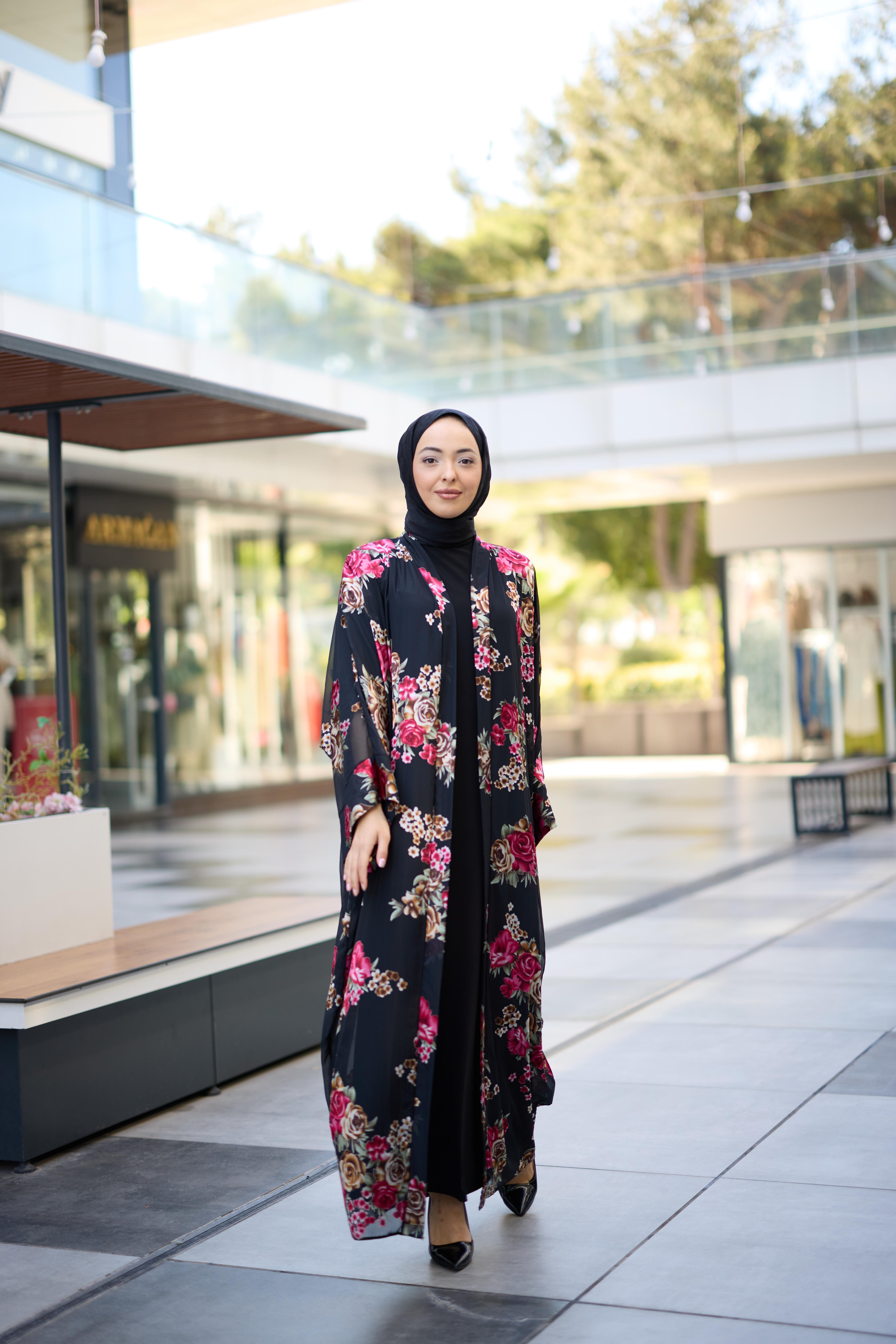 Aura Abaya Desenli