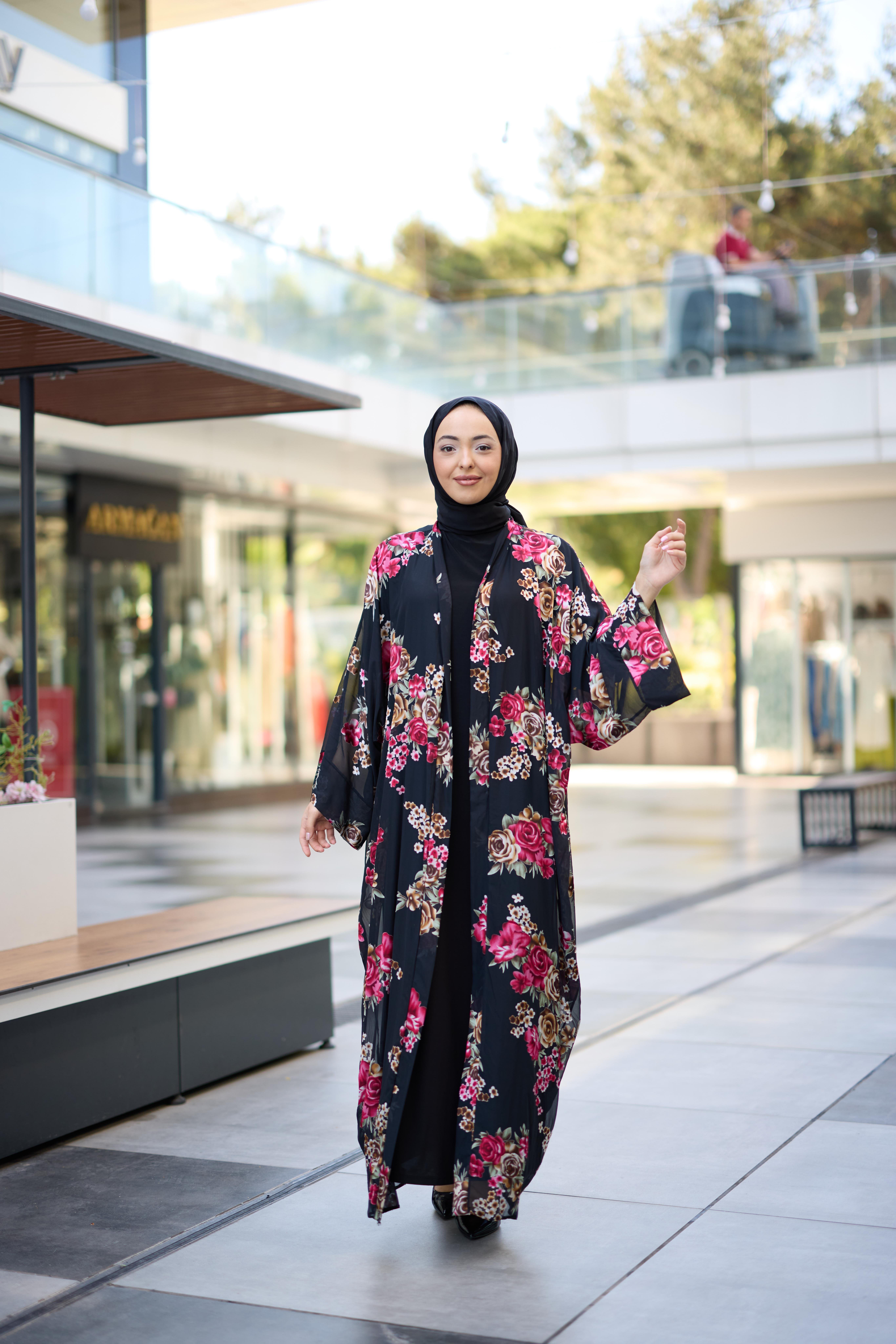 Aura Abaya Desenli