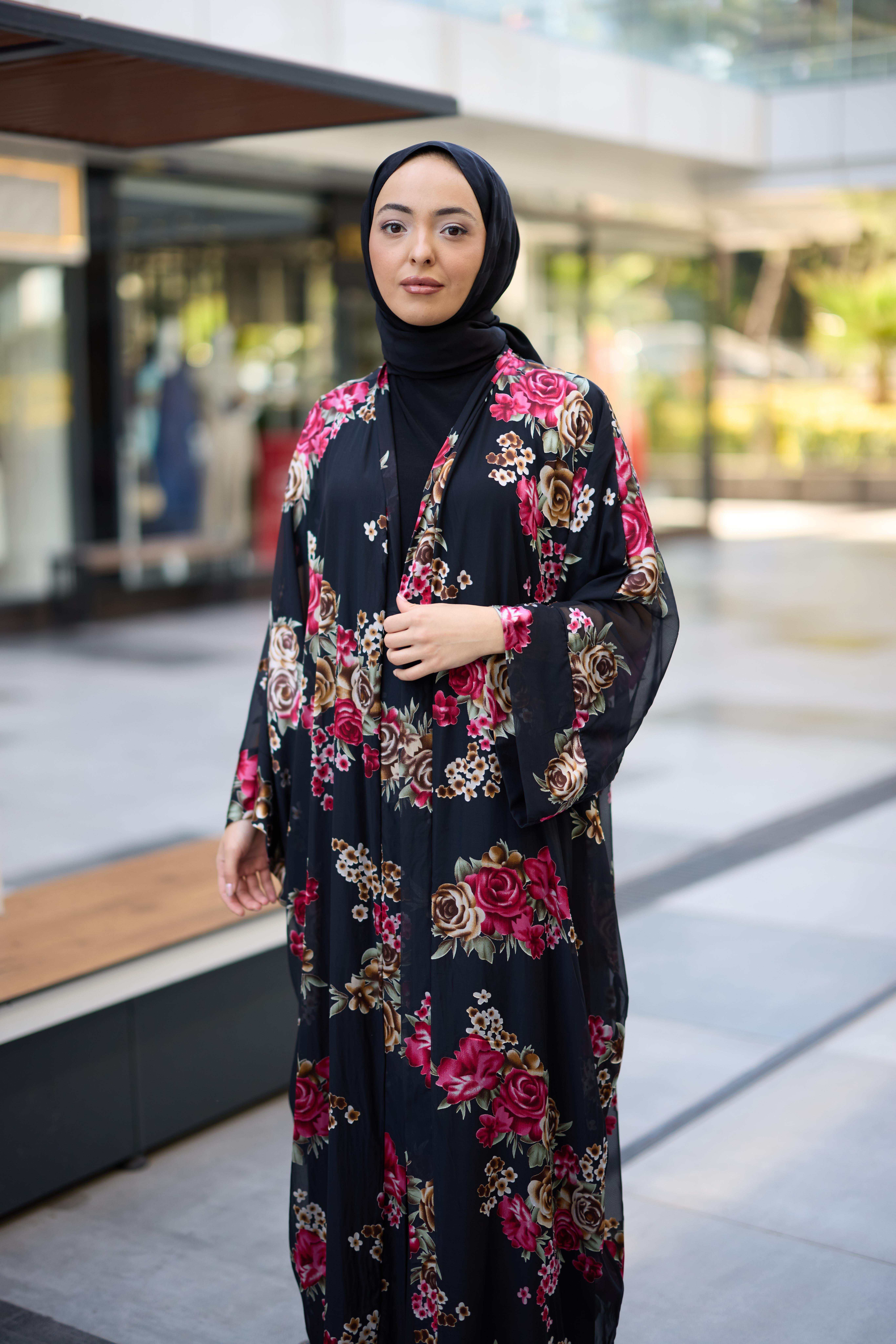 Aura Abaya Desenli