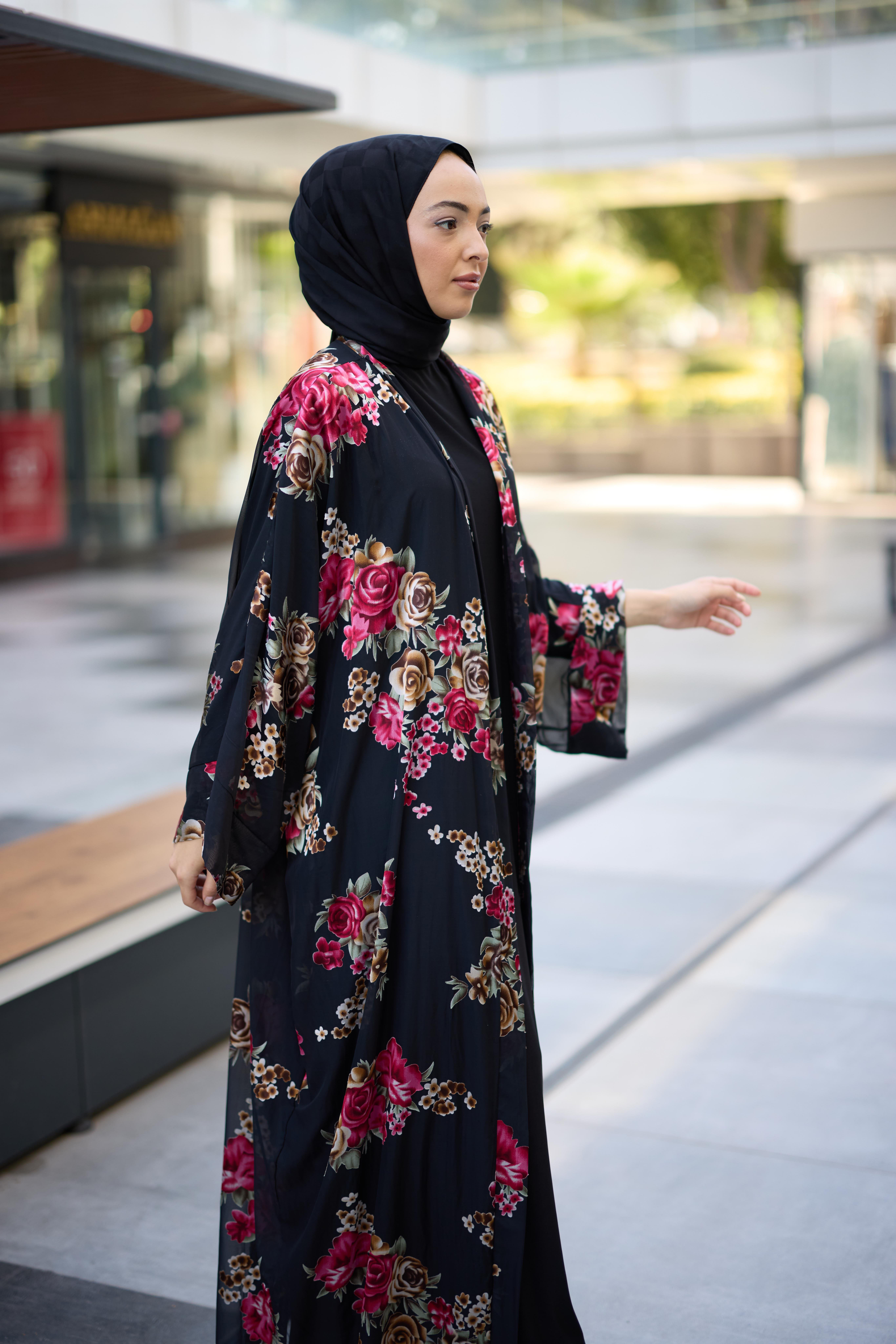 Aura Abaya Desenli