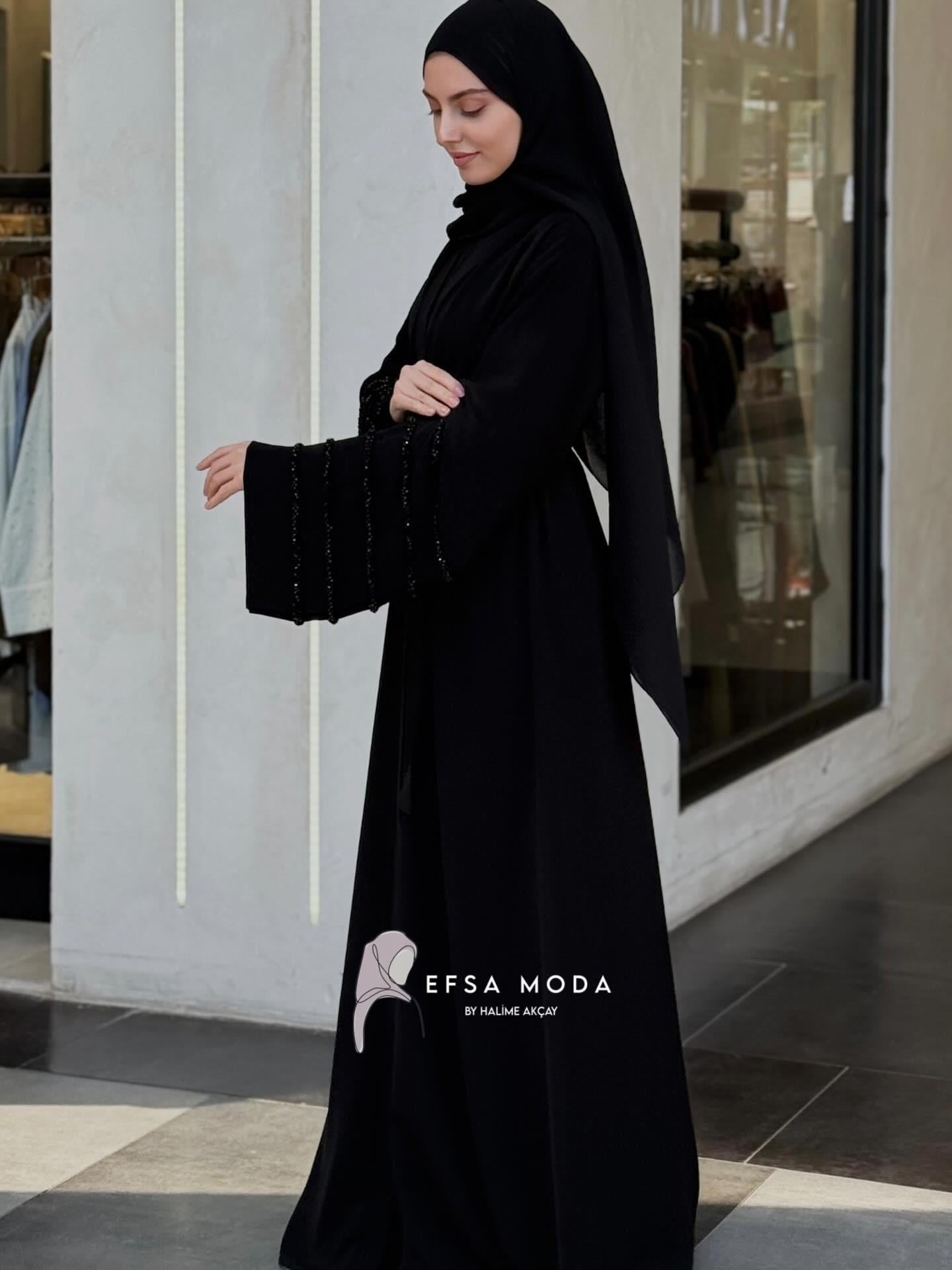AURA SİYAH ABAYA