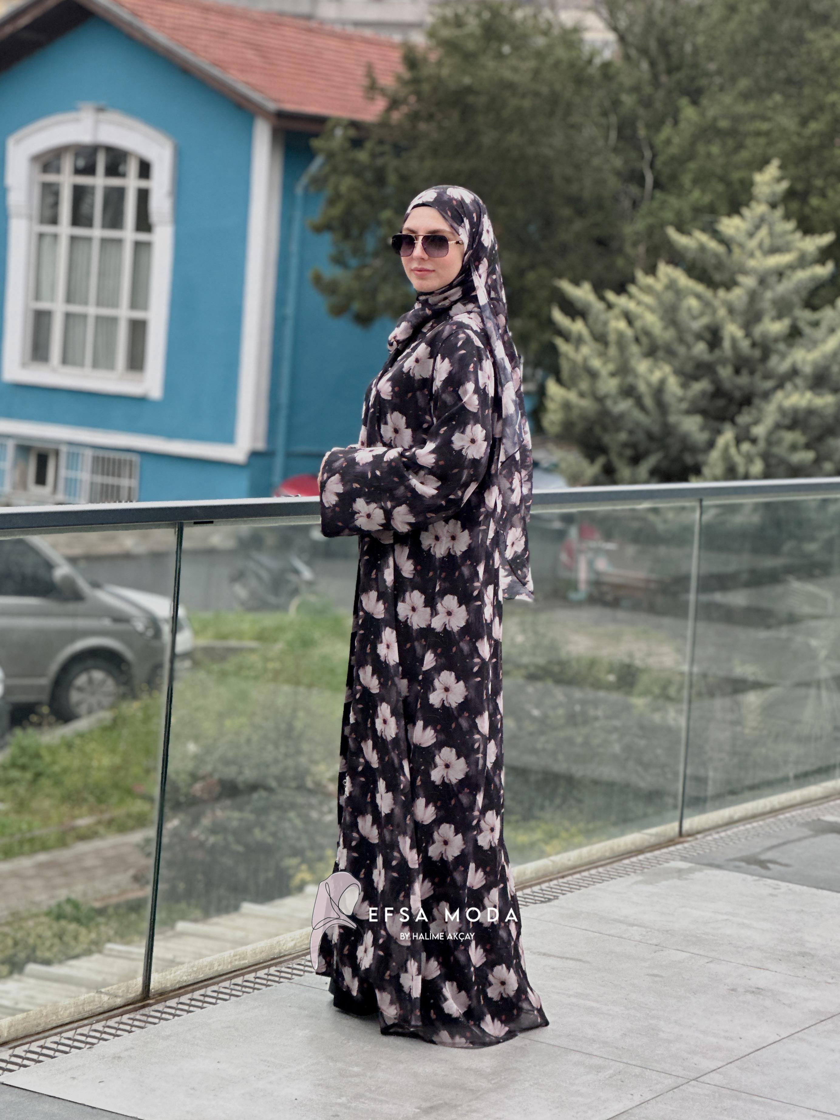 BAHAR ABAYA SİYAH