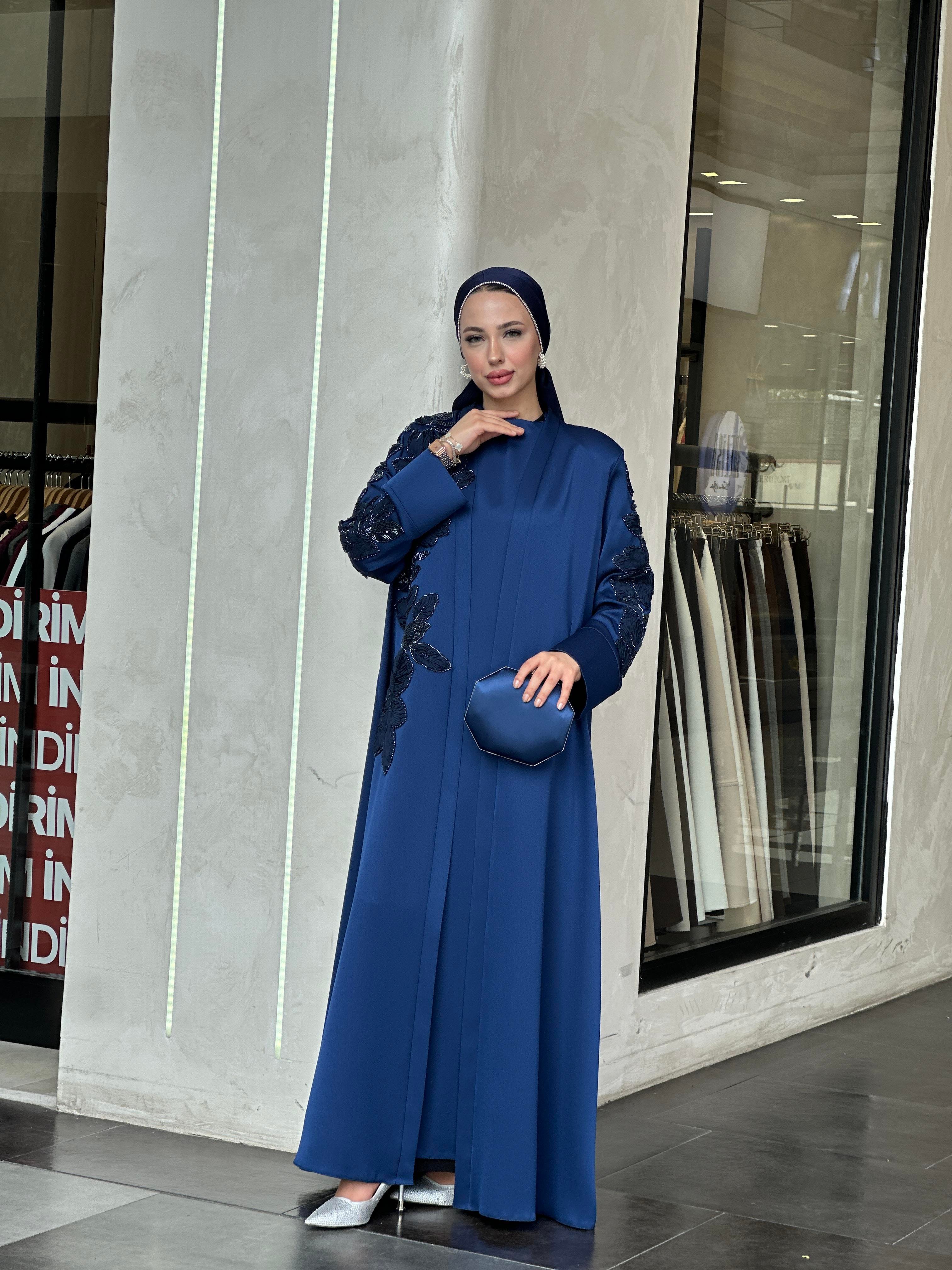 BUKET ABAYA TAKIM LACİVERT