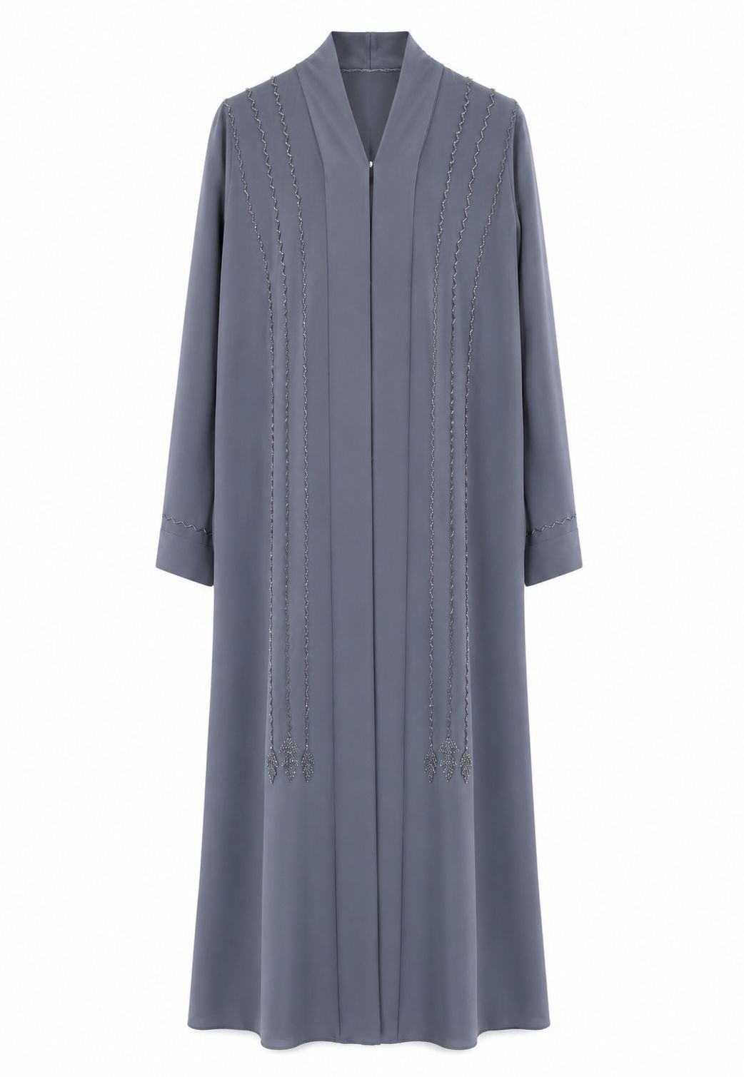 Dubai İpeği Nakış Detaylı Abaya