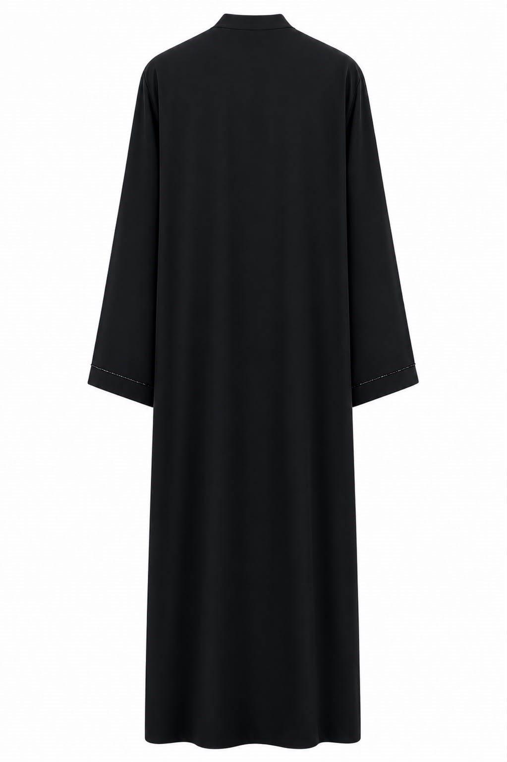 Dubai İpeği Özel Kasnak İşlemeli Ferace / Abaya