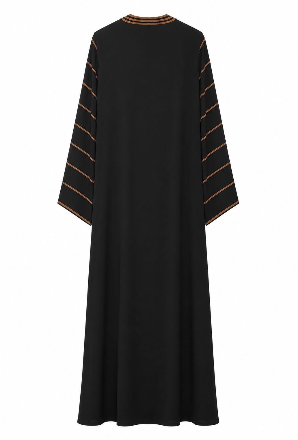 Dubai Kumaş Şerit Detaylı Abaya