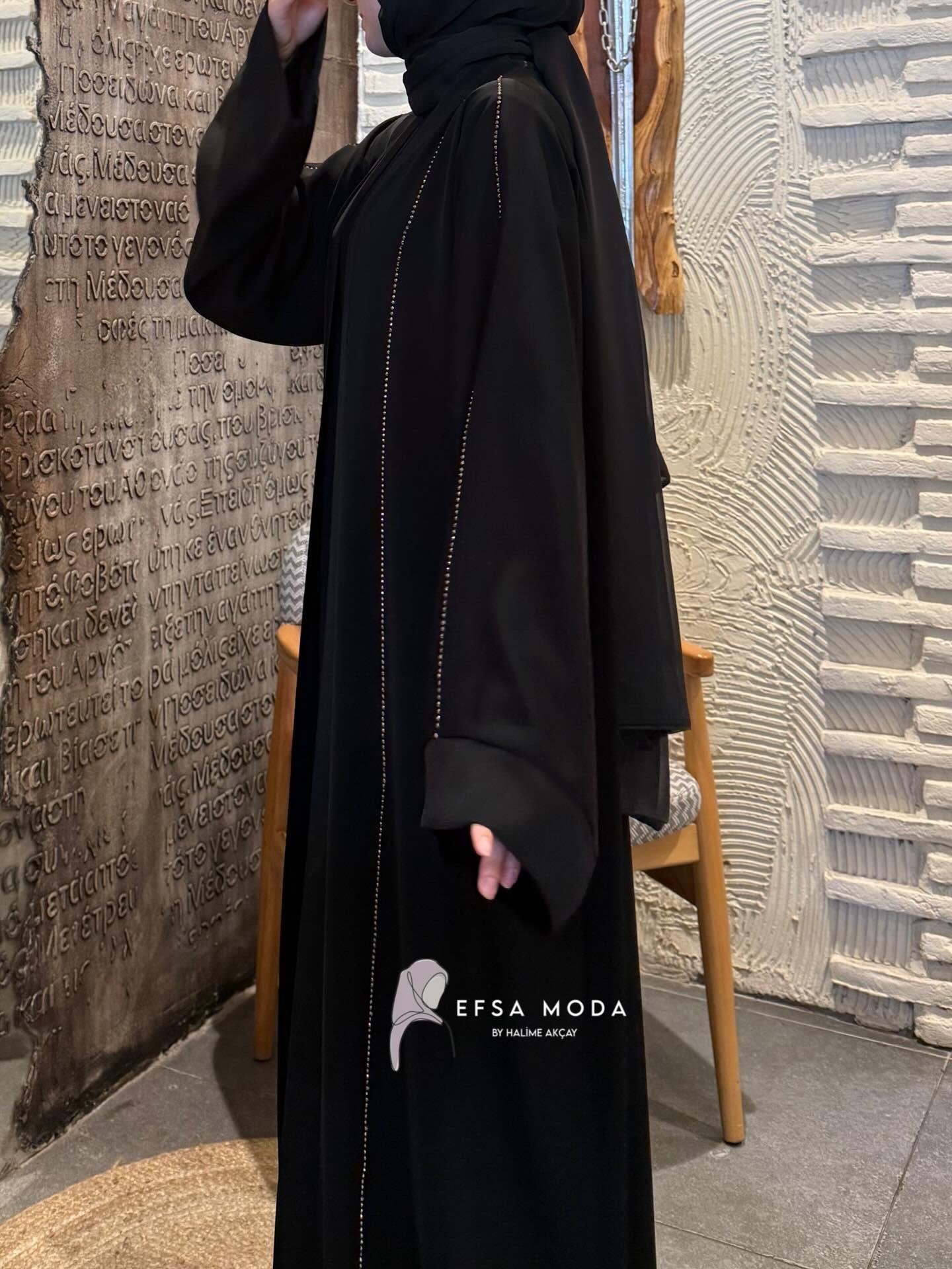 ELORA TAŞLI ABAYA