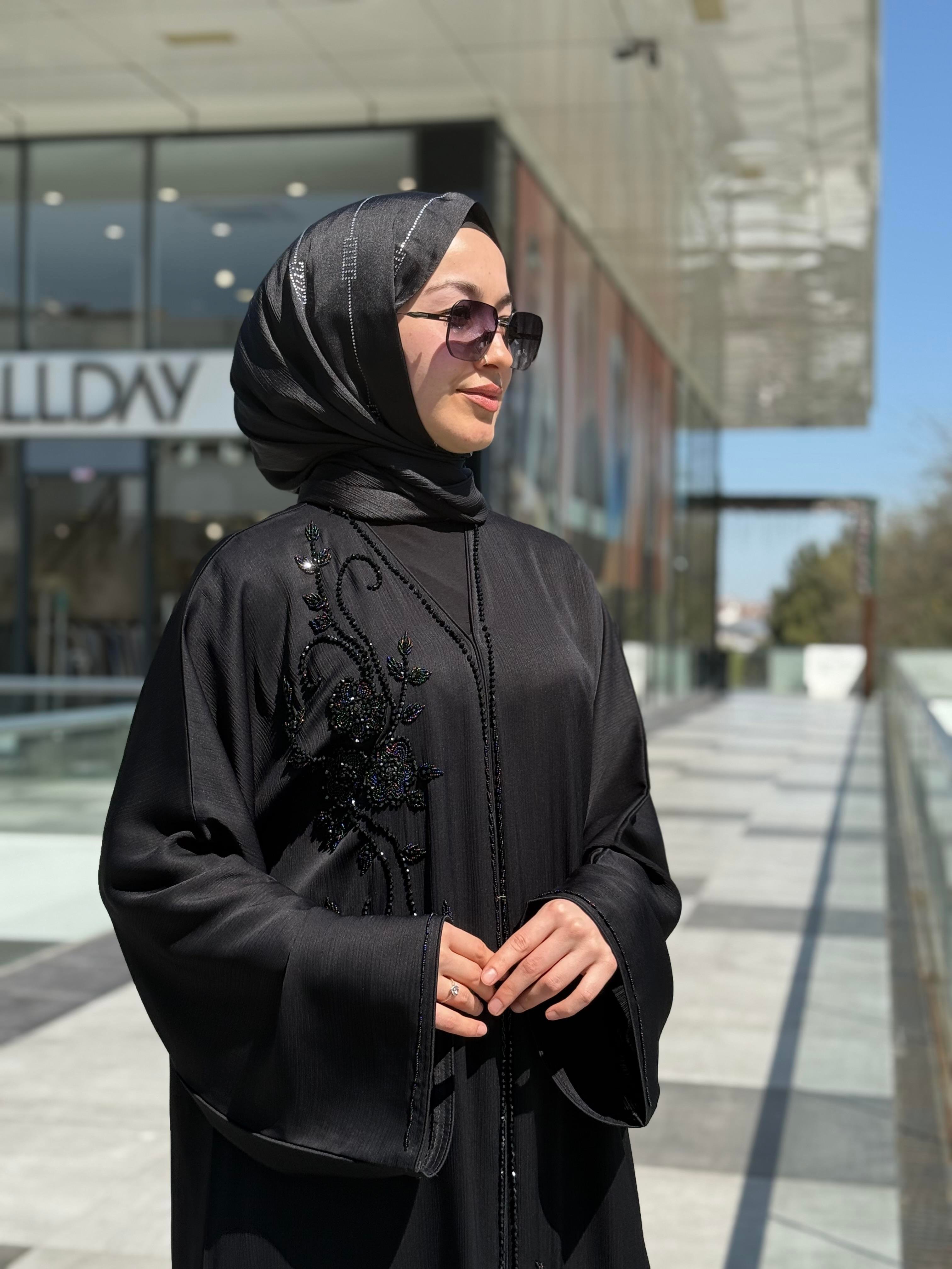 İTHAL YAKA İŞLEME ABAYA