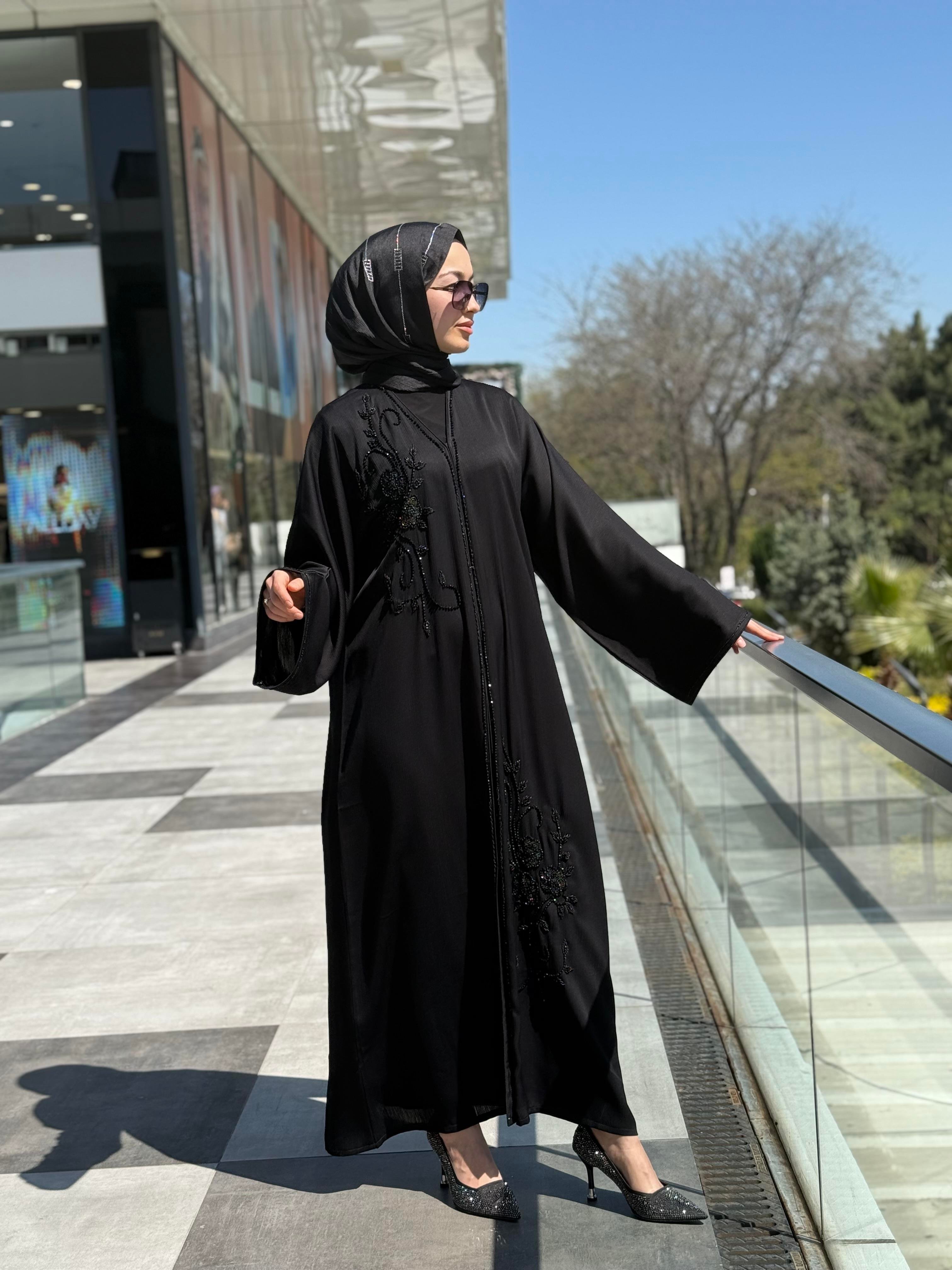 İTHAL YAKA İŞLEME ABAYA