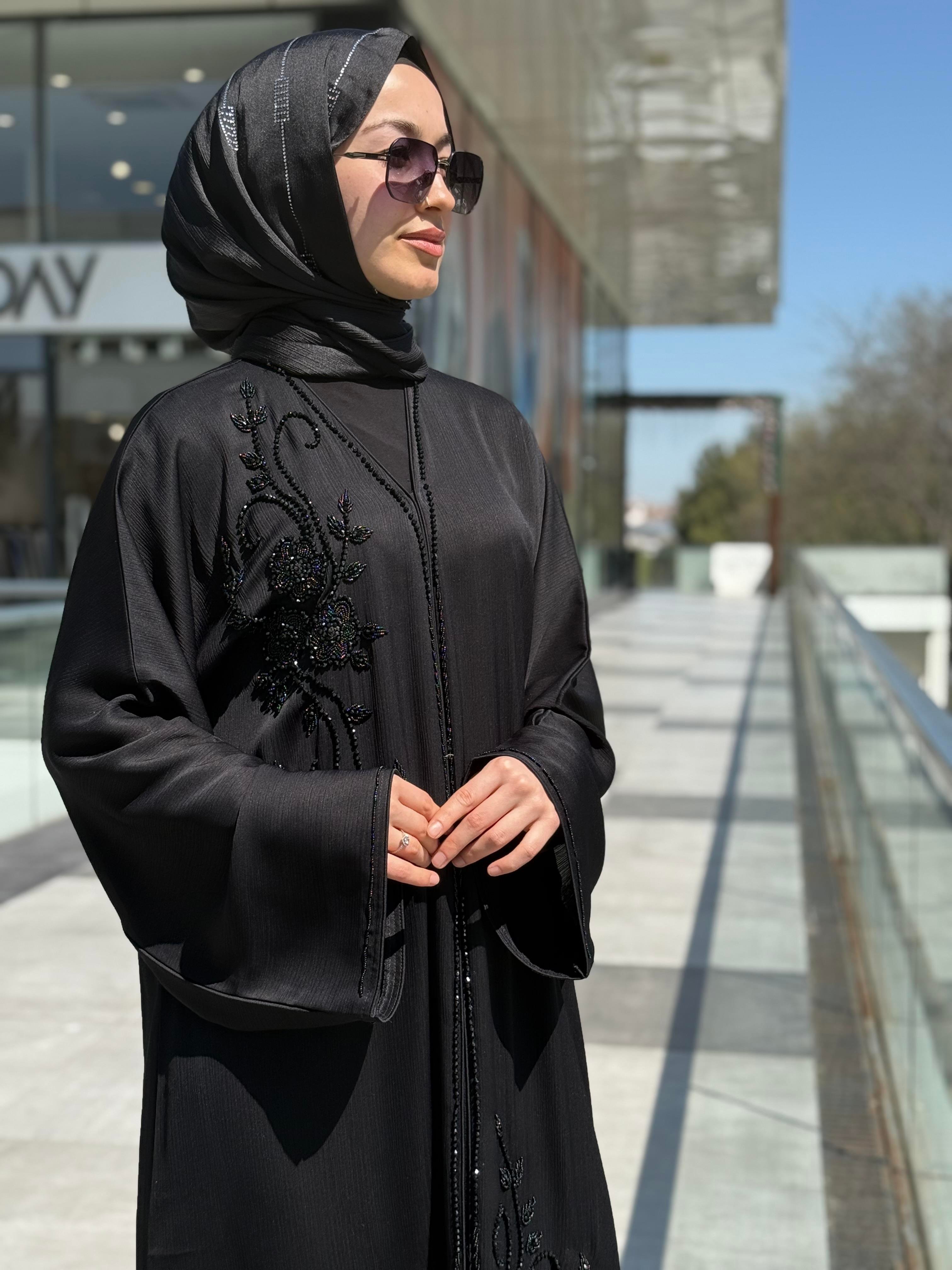 İTHAL YAKA İŞLEME ABAYA
