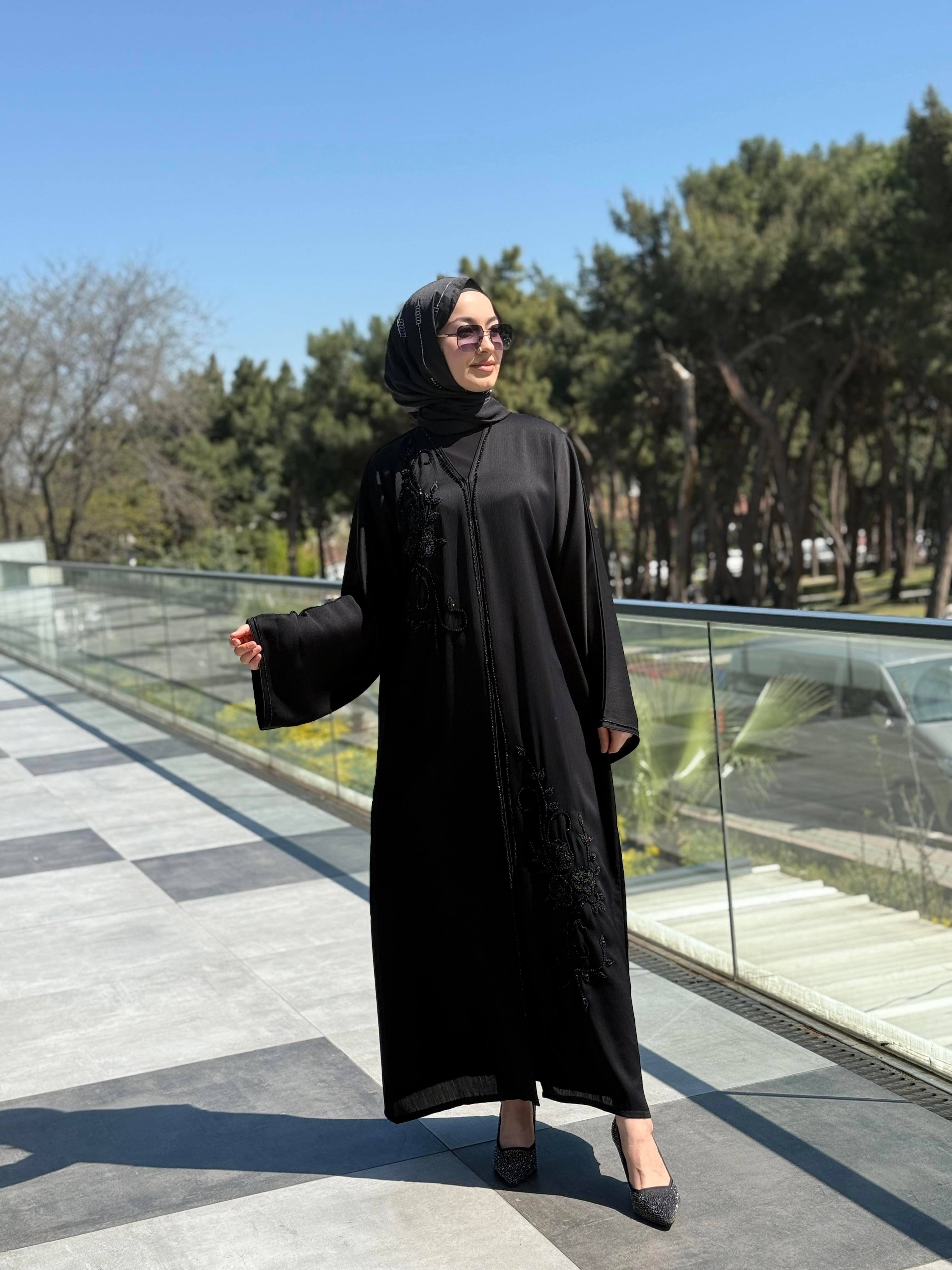 İTHAL YAKA İŞLEME ABAYA