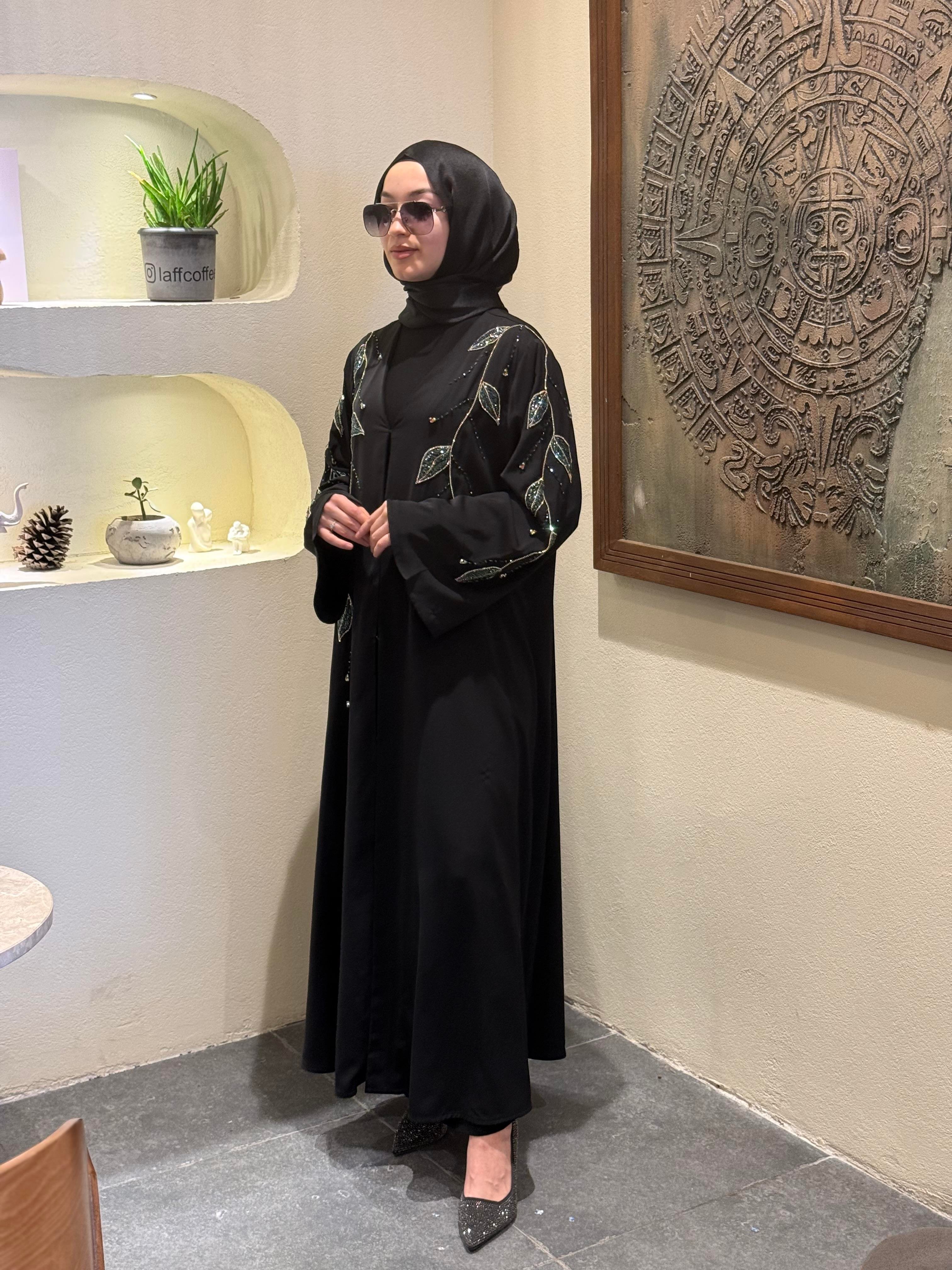 İTHAL YAPRAK İŞLEME ABAYA