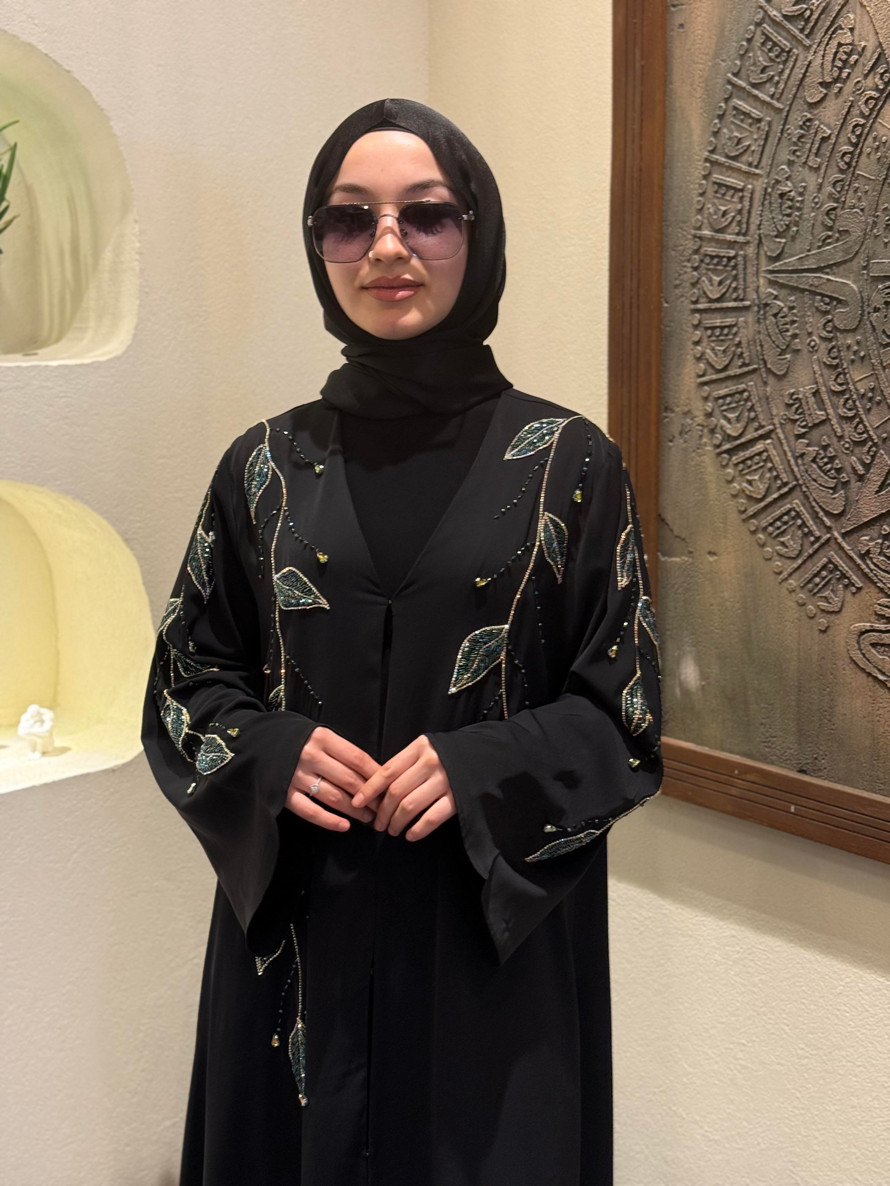 İTHAL YAPRAK İŞLEME ABAYA