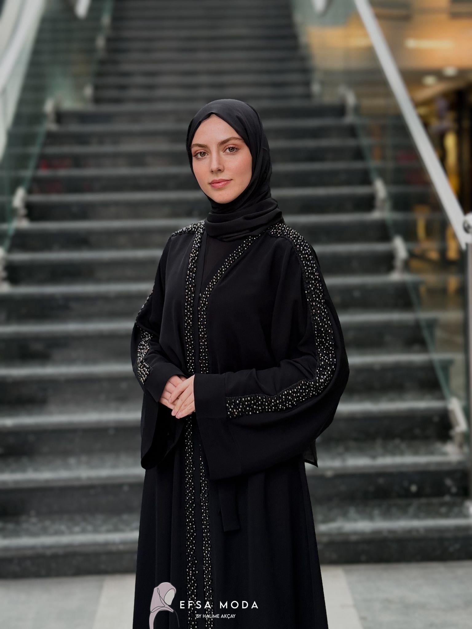 SAHRA TAŞLI ABAYA