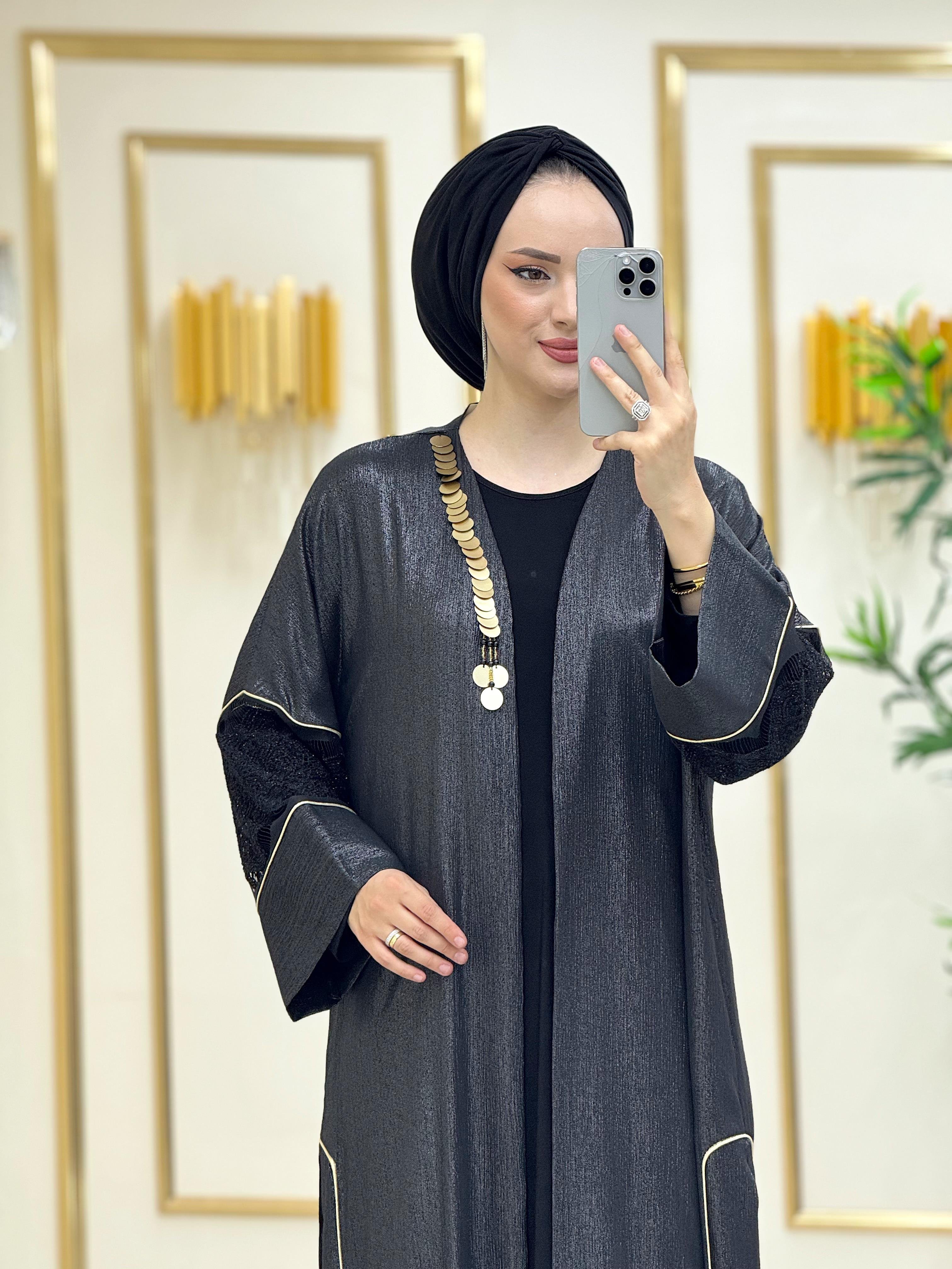 Sanem İthal Abaya Antrasit