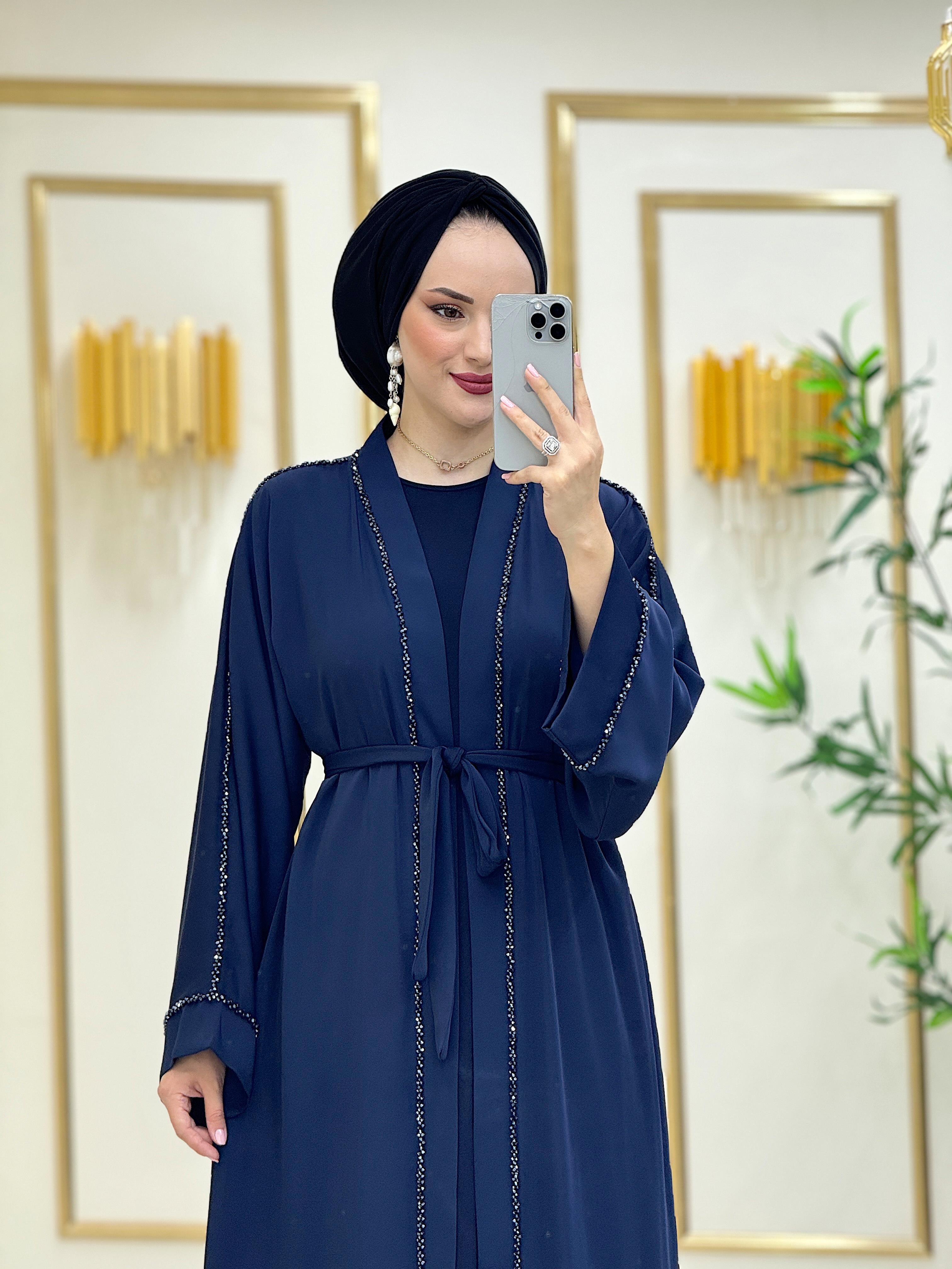 Sude Abaya Takım Lacivert