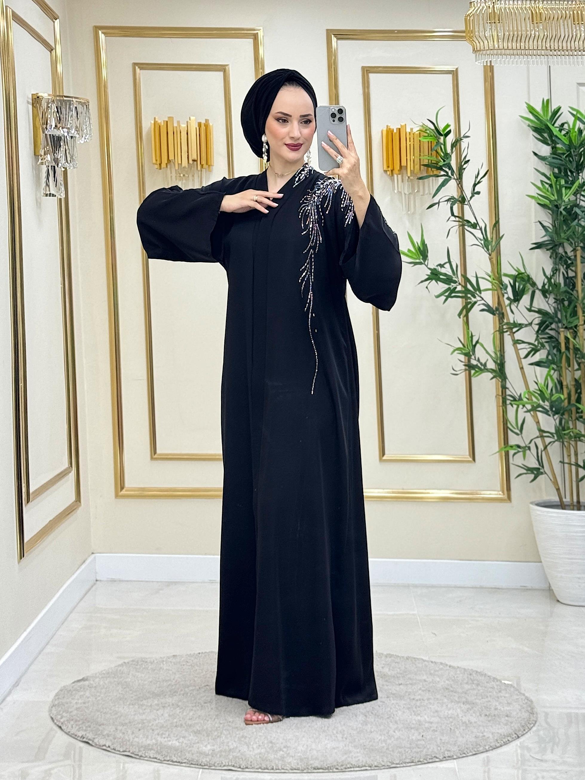 Vera Abaya Takım Siyah