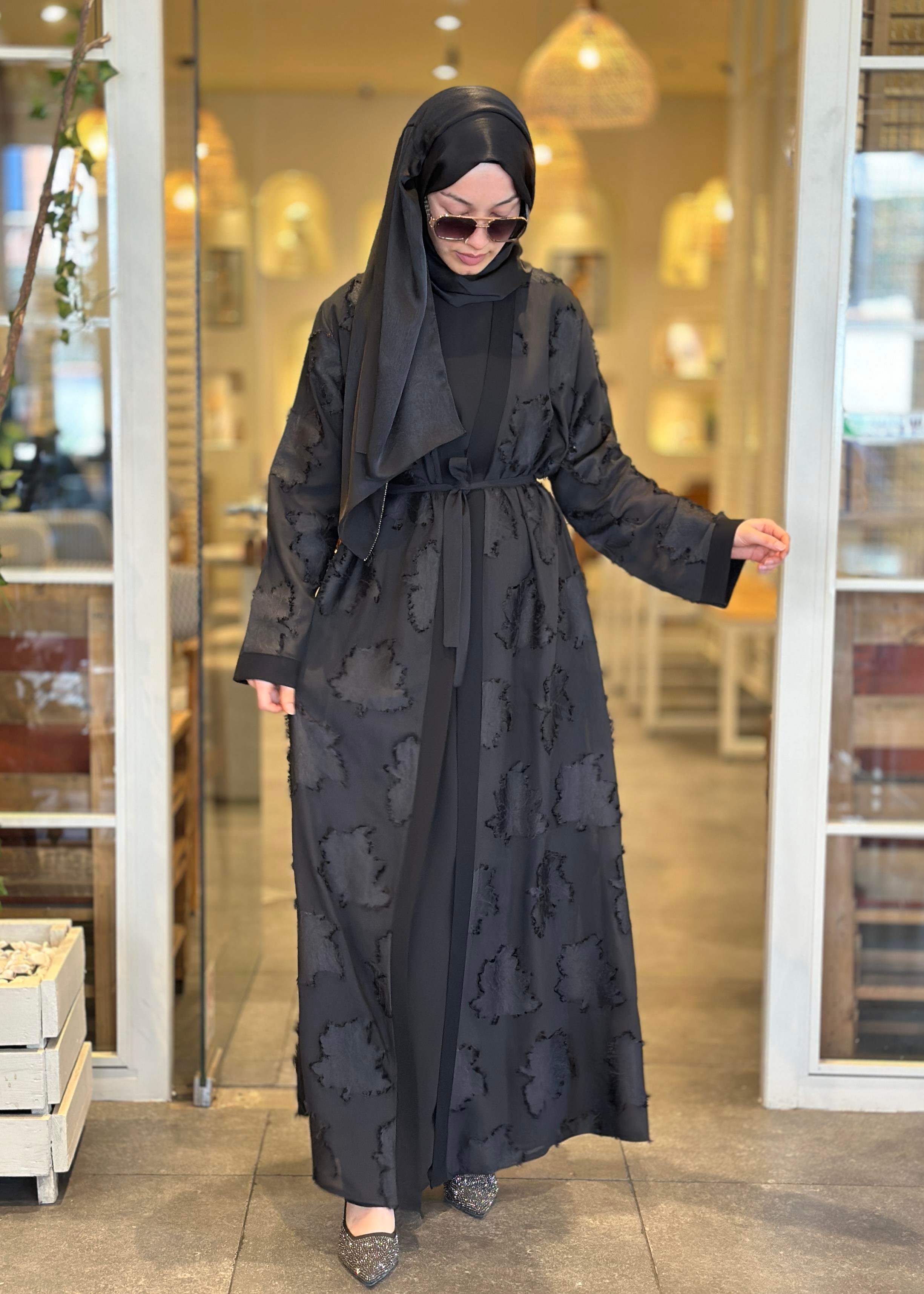 YAKMA YAPRAKLI ABAYA TAKIM
