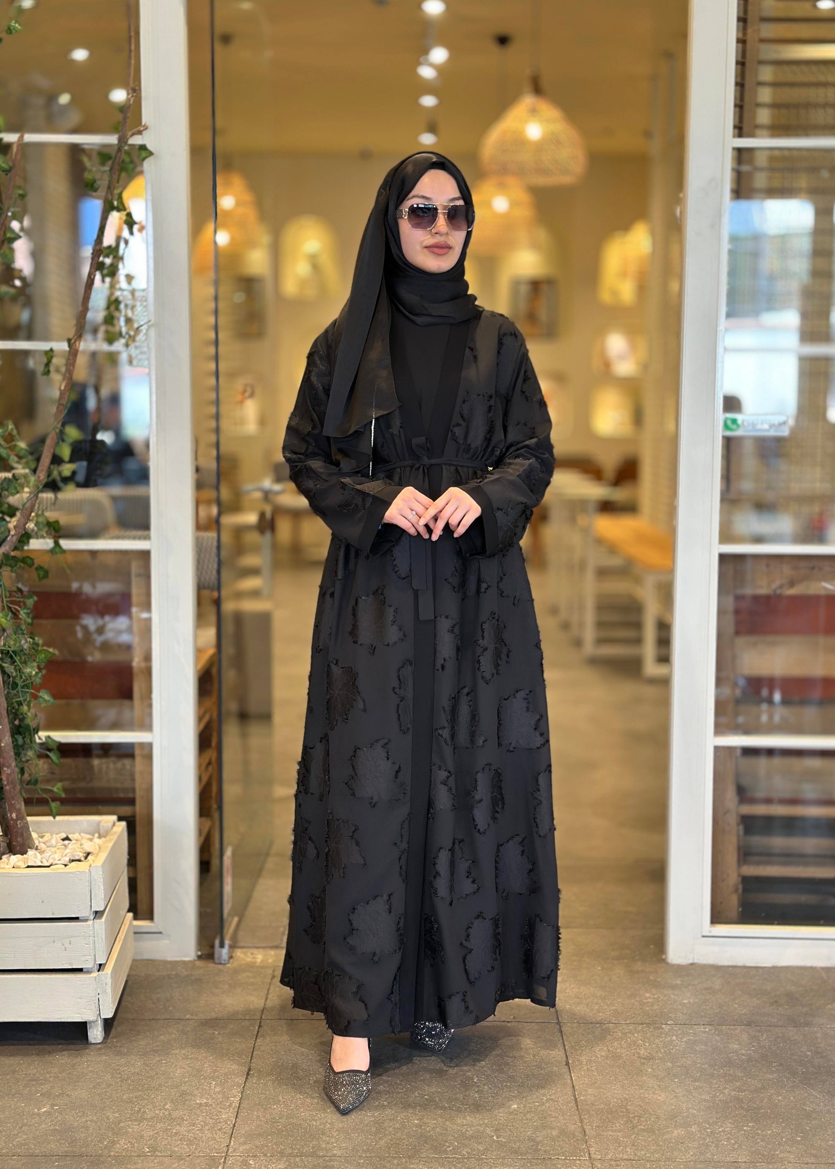 YAKMA YAPRAKLI ABAYA TAKIM