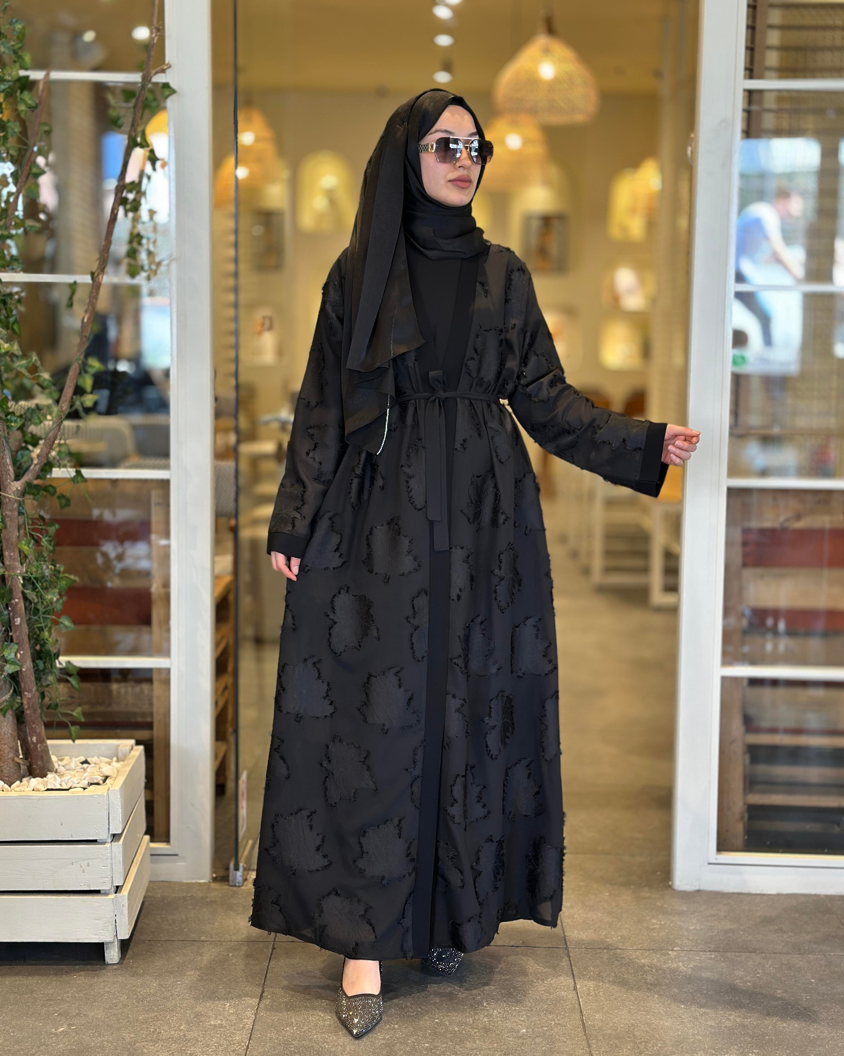 YAKMA YAPRAKLI ABAYA TAKIM
