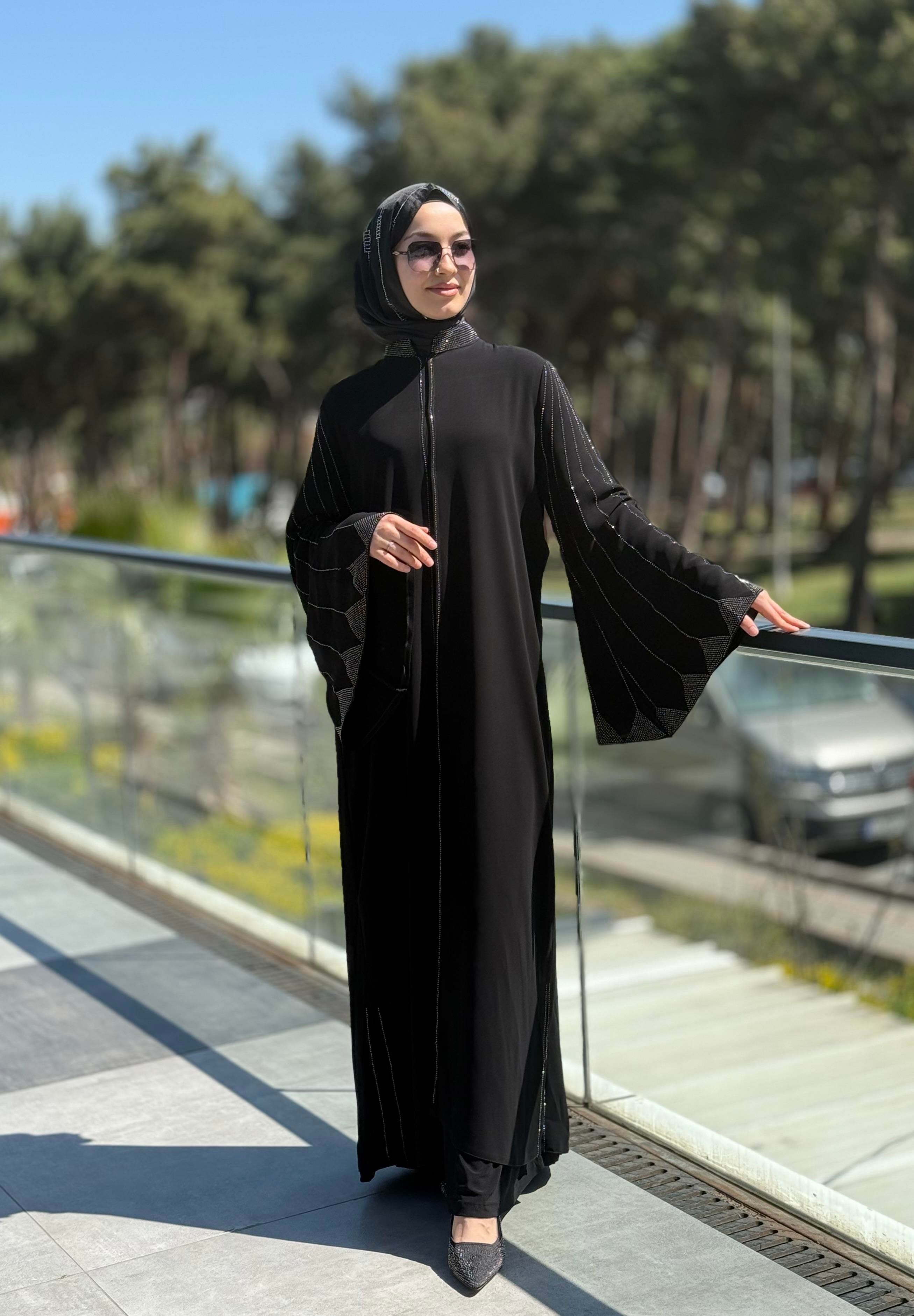 YARASA KOL TAŞLI ABAYA